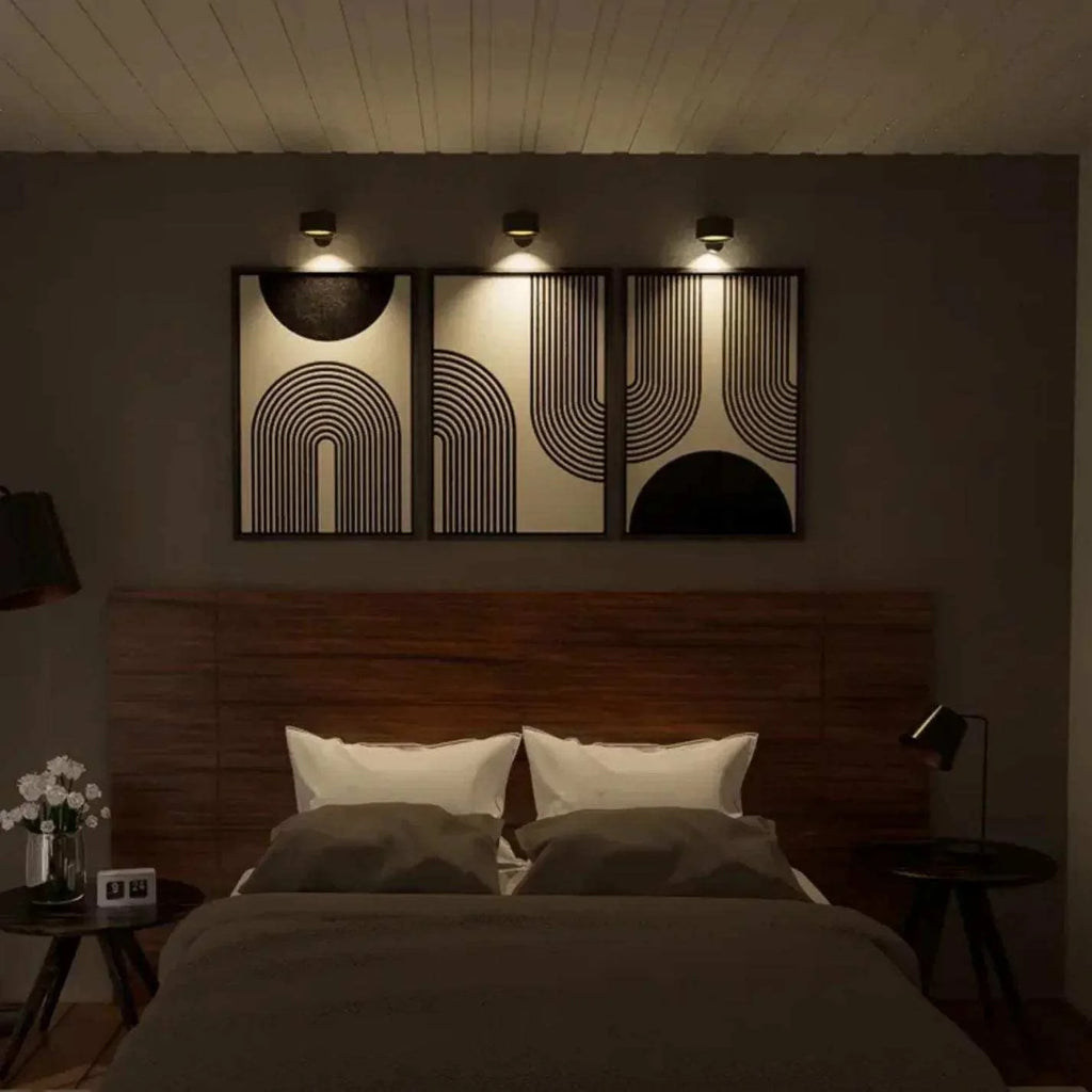 Wall Lamp Cordless Rechargeable Rotating Light