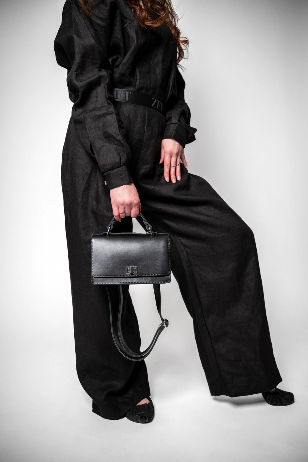 Compact & Elegant Everyday Briefcase - Premium Leather with Customizable Clasp Colors by Zelma Kraft at www.brixbailey.com