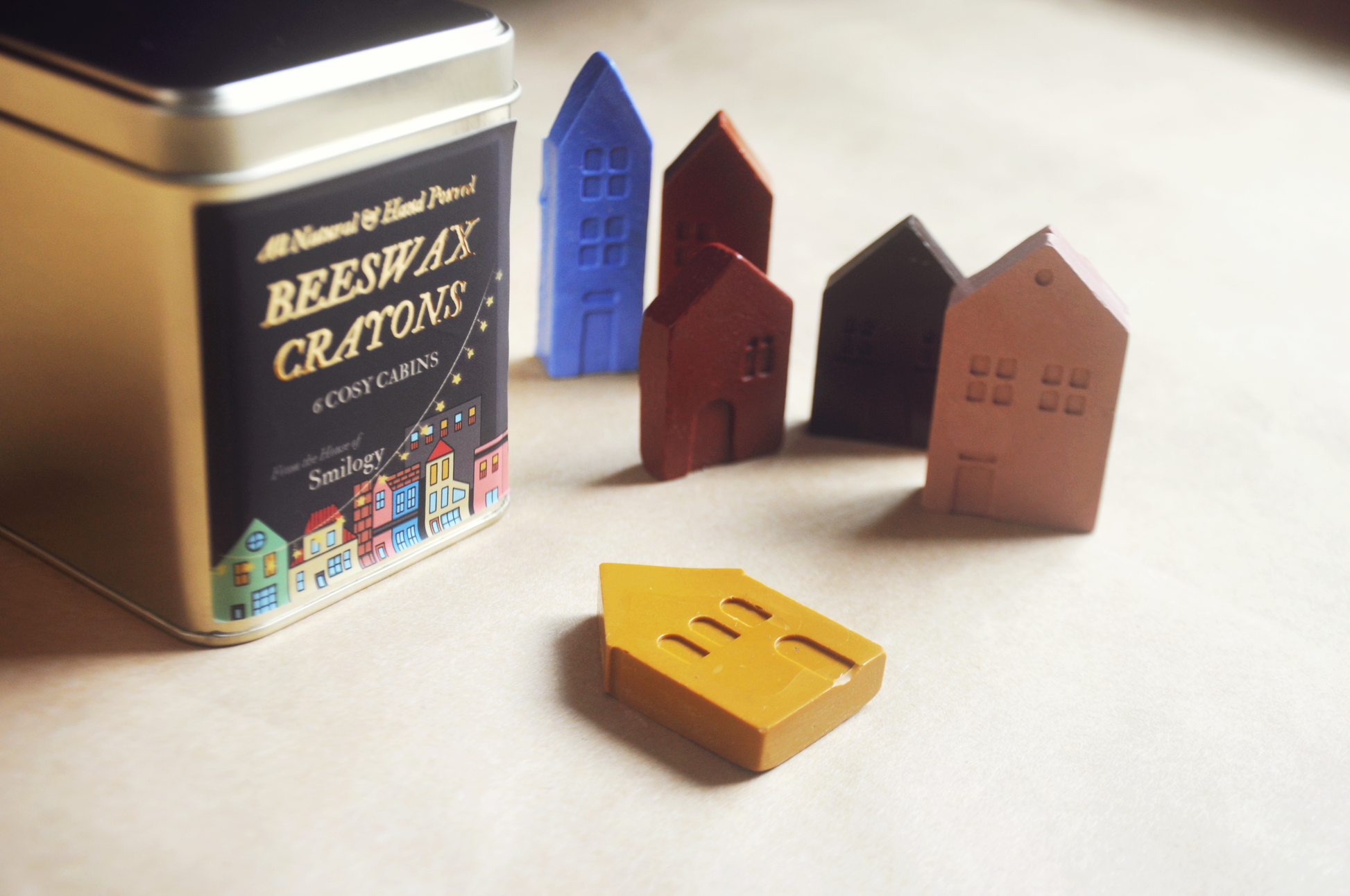 Smilogy Kids handmade beeswax crayons for children and toddlers - natural non-toxic art supplies from an independent UK brand at Sostter