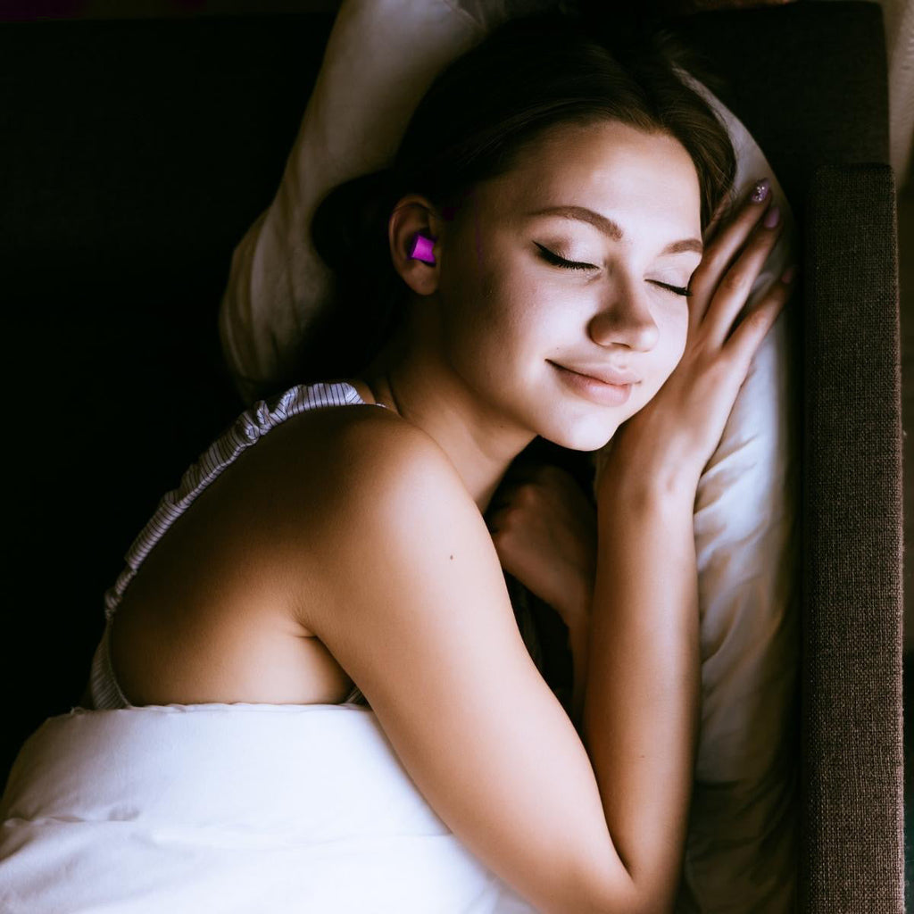 Memory Foam Earplugs in Bright Pink