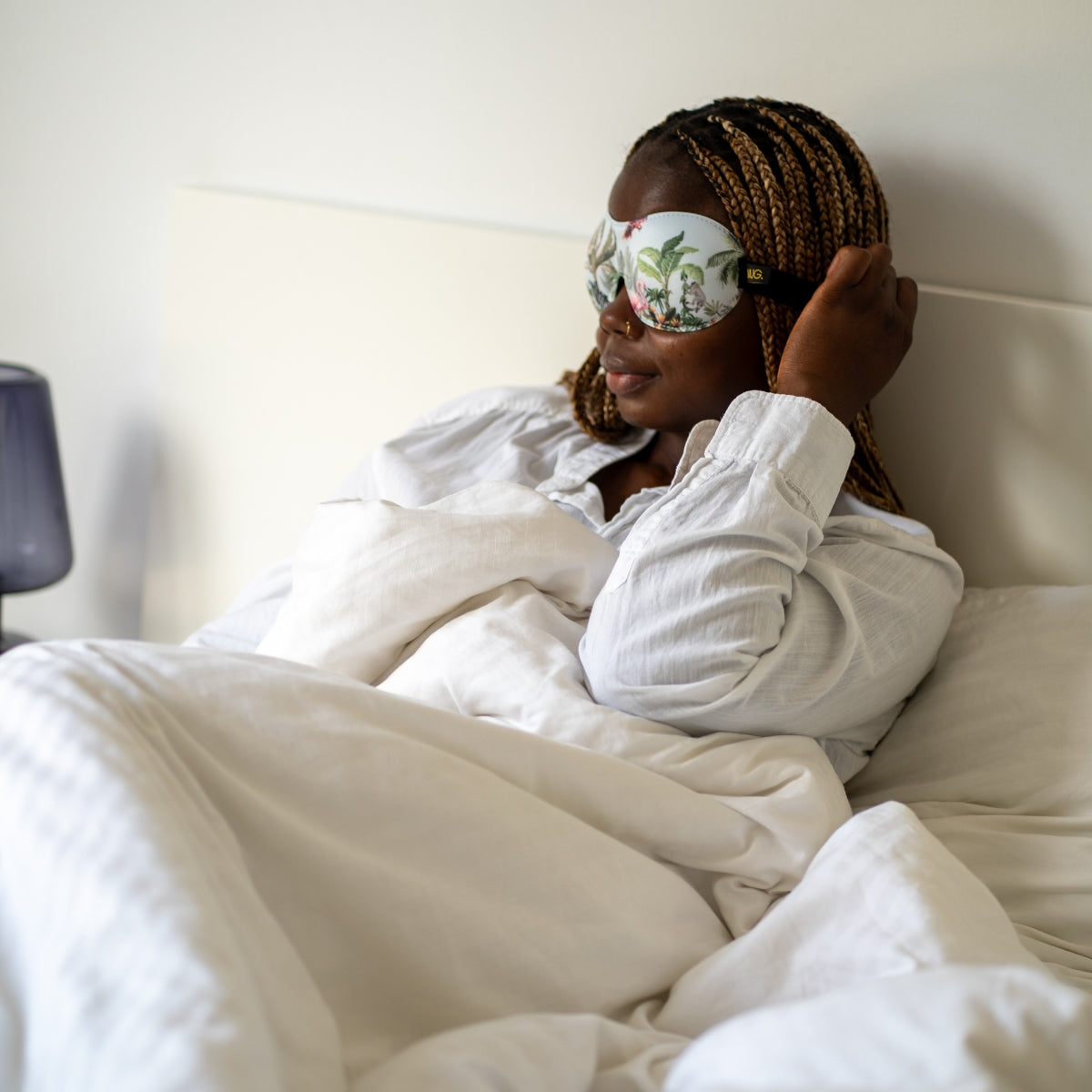 Contoured 3D Blackout Sleep Mask in Jungle Print