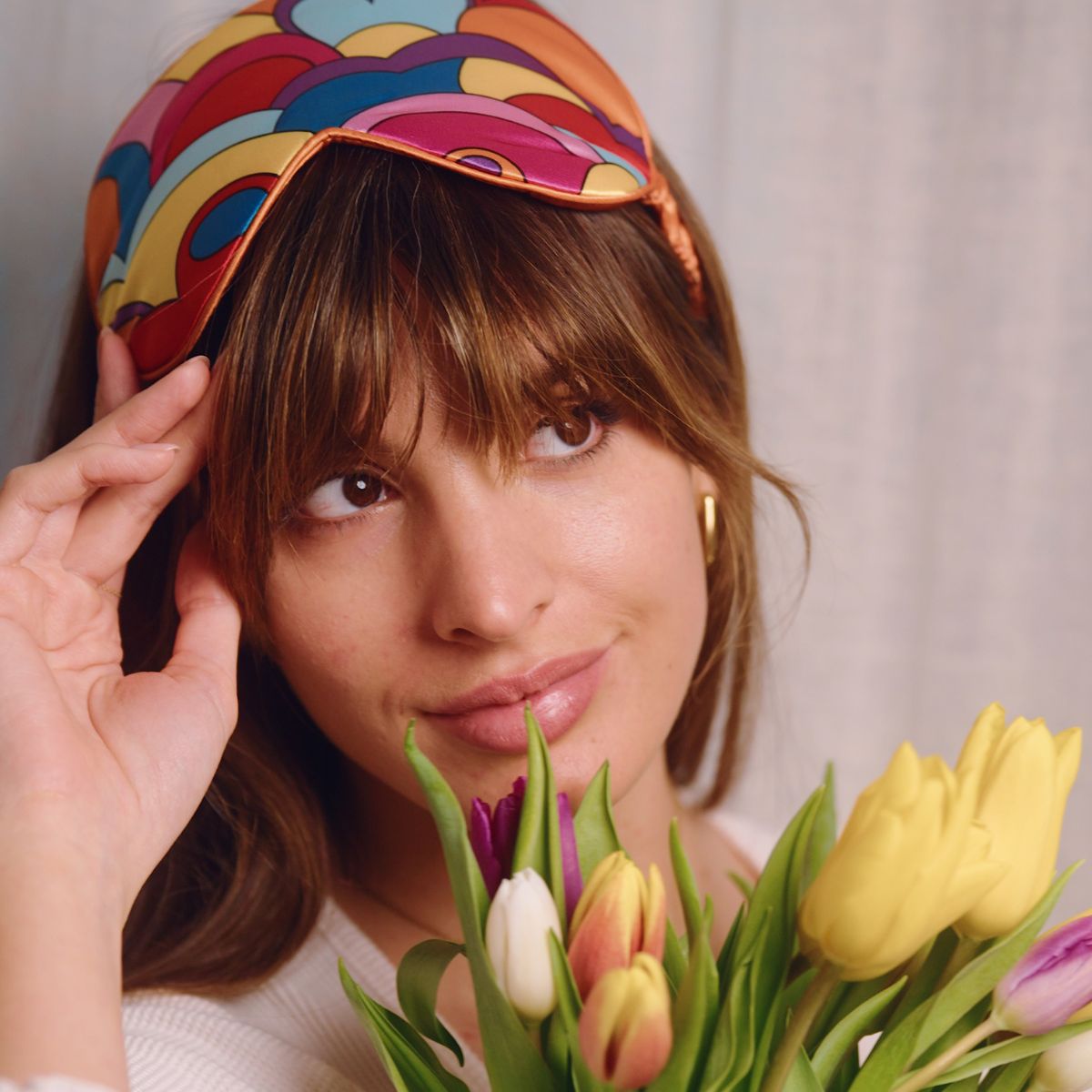Satin Sleep Mask in Lucy in the Sky Print