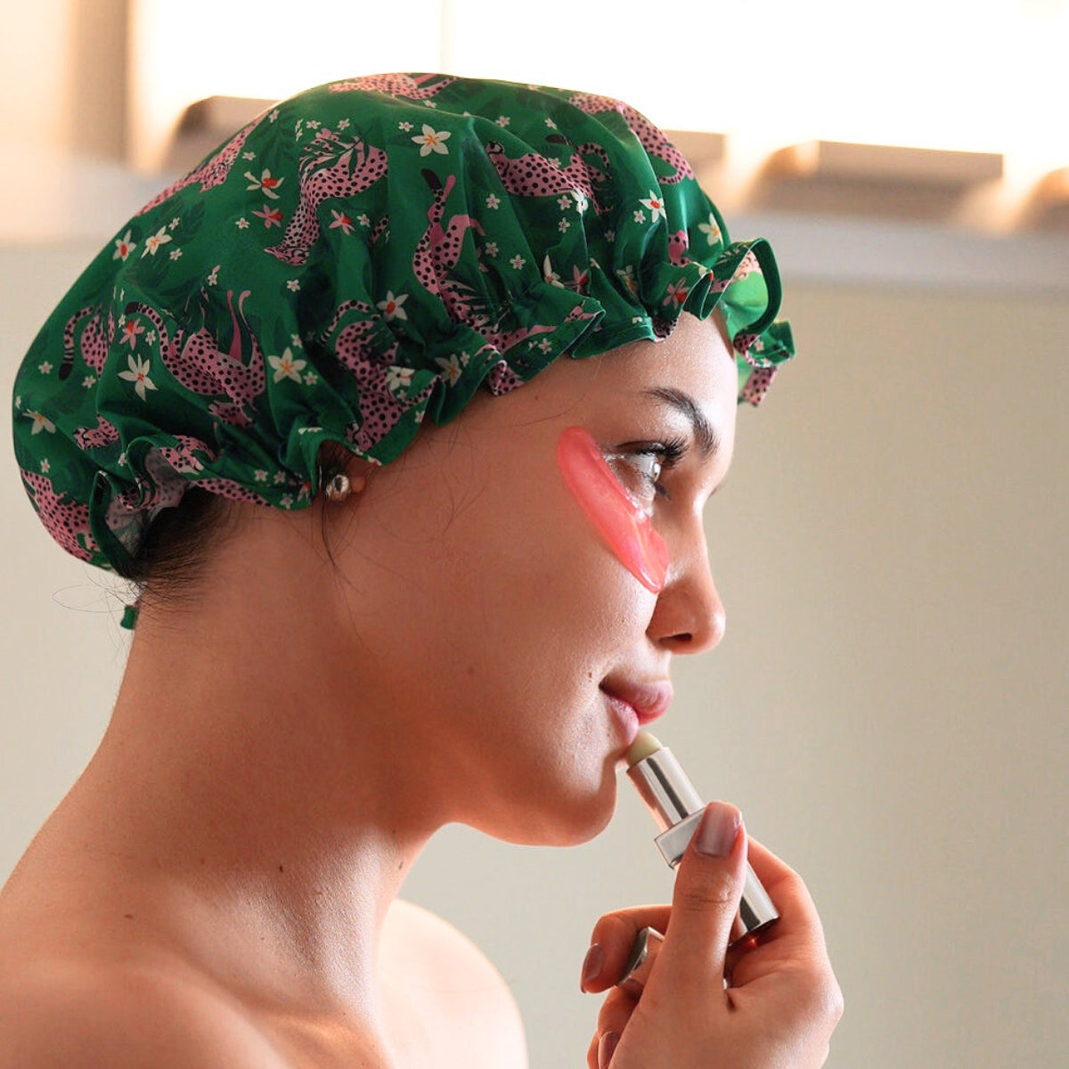 Cheetah Print Shower Cap