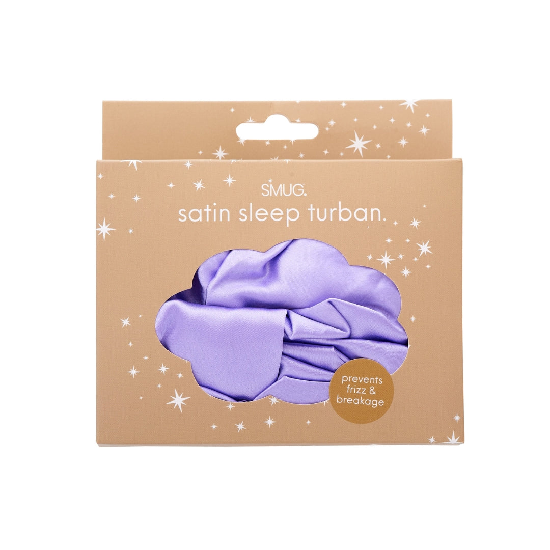 Lilac Satin Sleep Turban