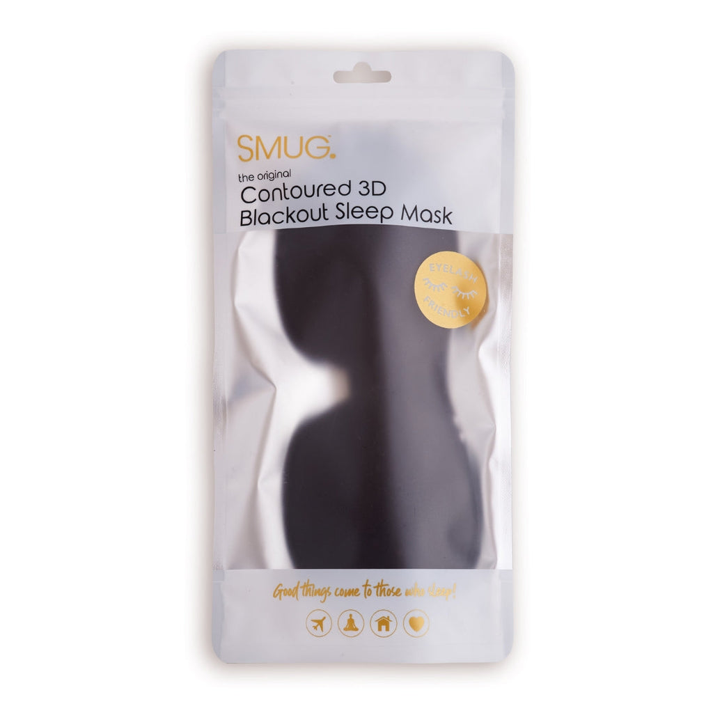 Contoured 3D Blackout Sleep Mask in Black