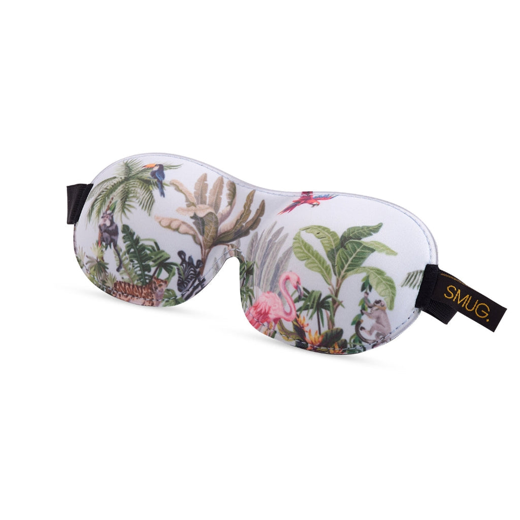 Contoured 3D Blackout Sleep Mask in Jungle Print