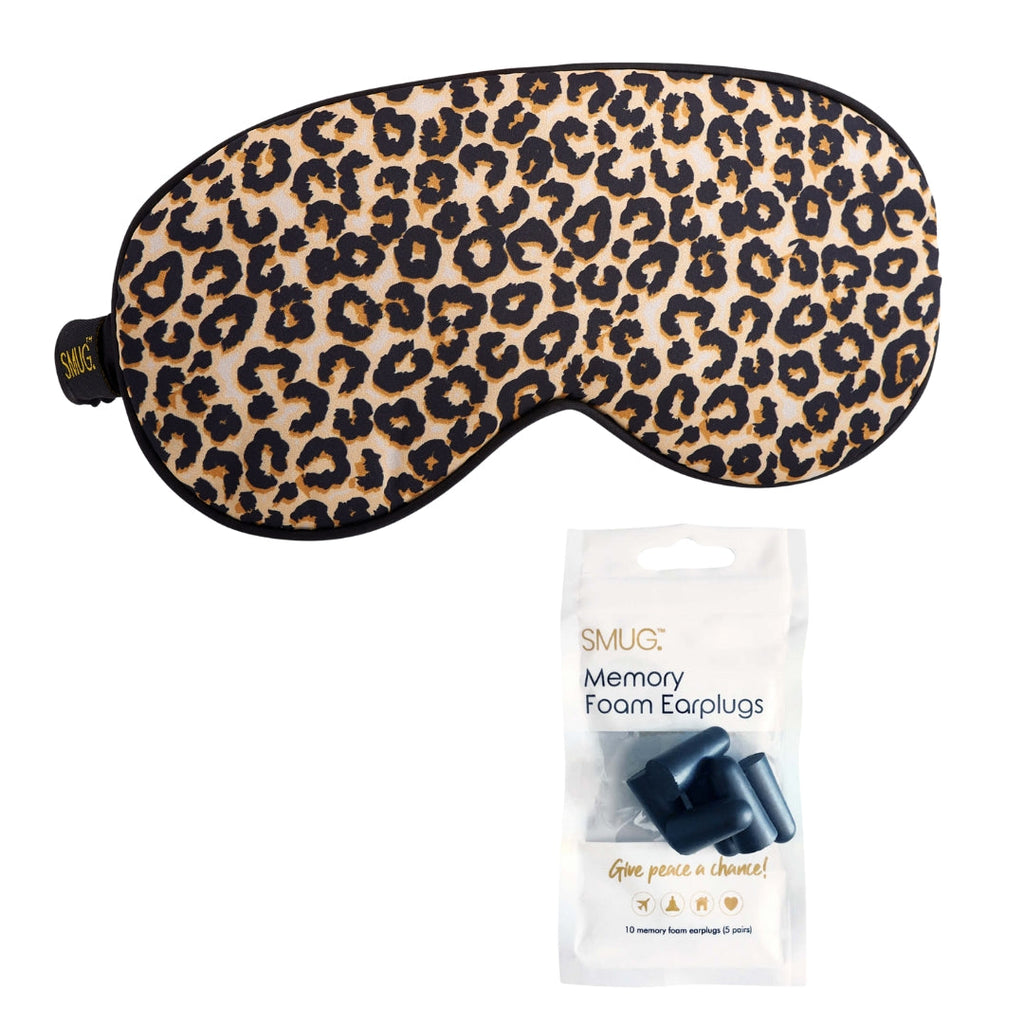 Leopard Print Satin Sleep Mask