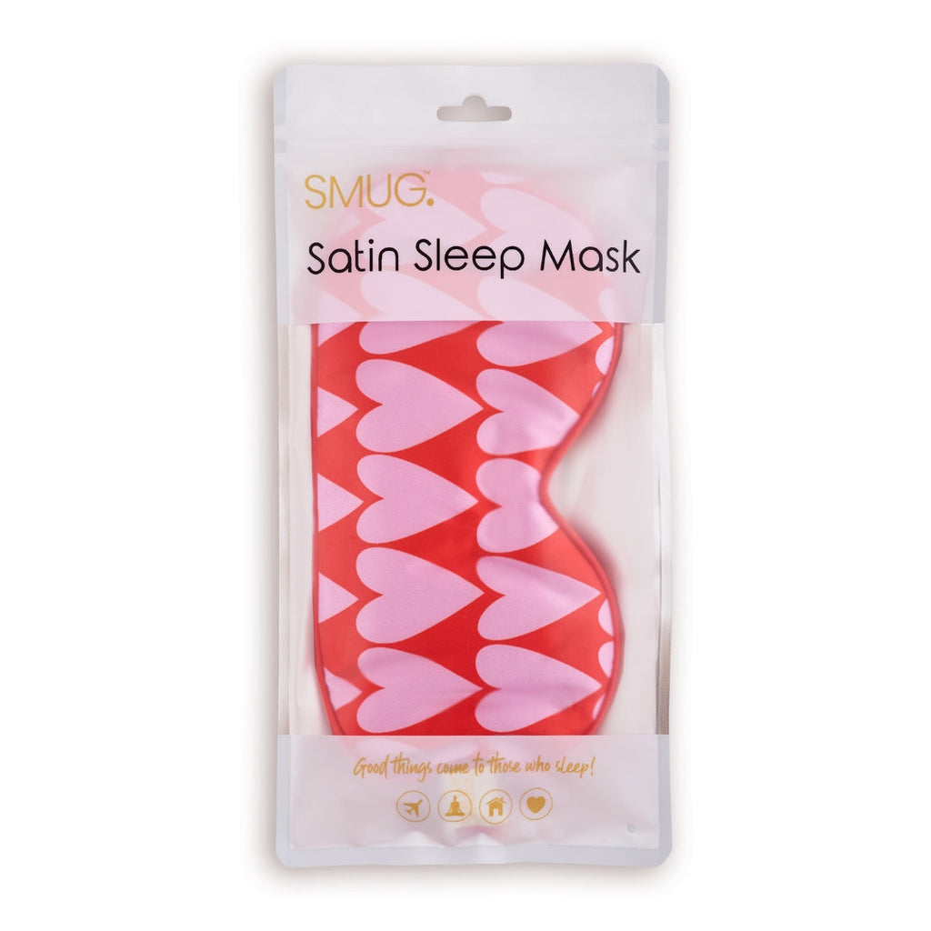 Satin Sleep Mask in Longheart Print