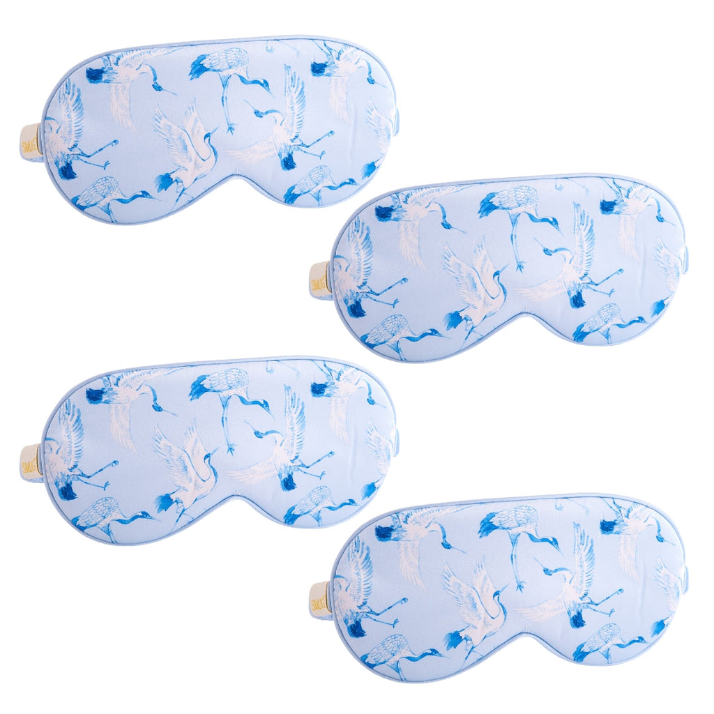 Satin Sleep Mask Multipack Set of 4 Assorted Designs