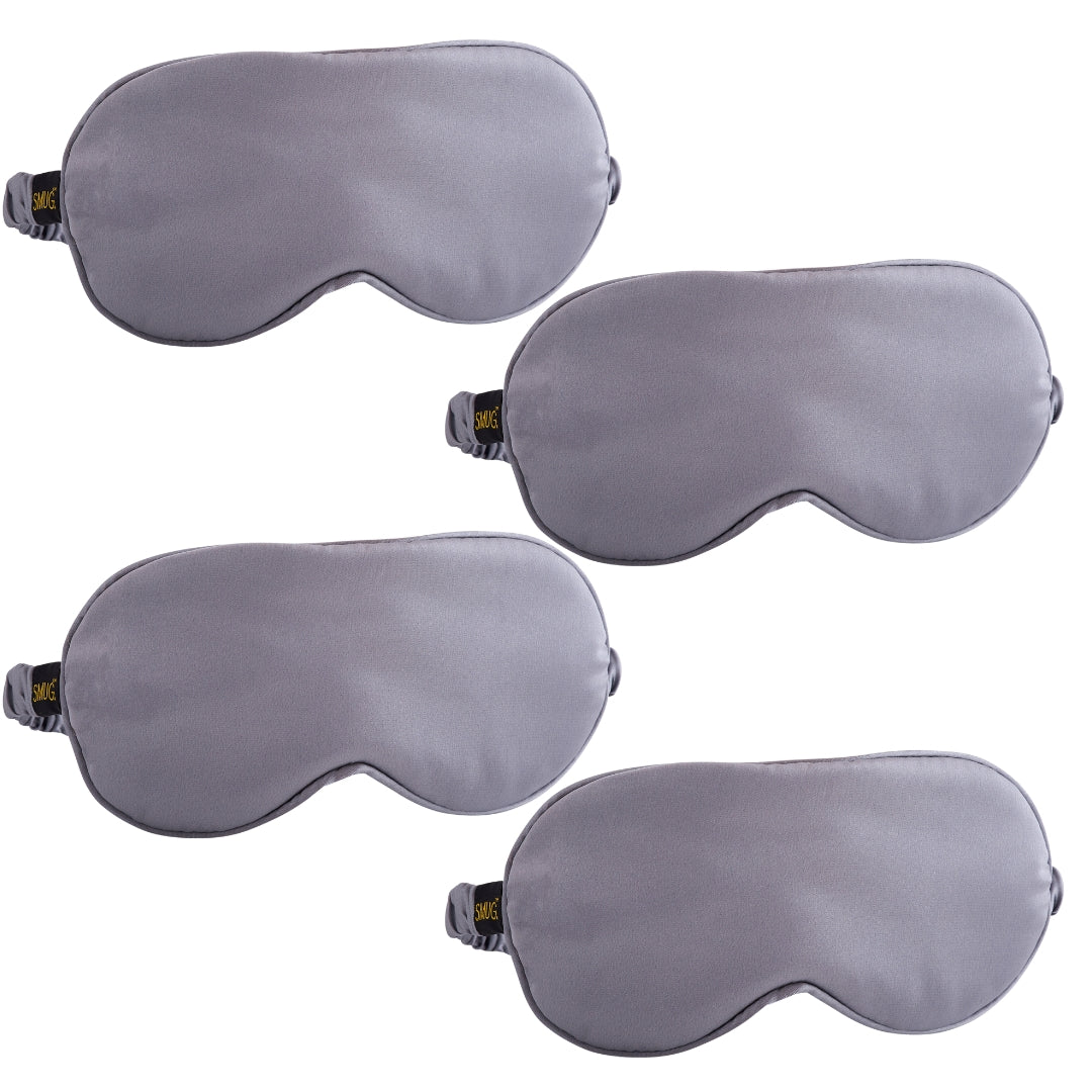 Satin Sleep Mask Multipack Set of 4 Assorted Designs