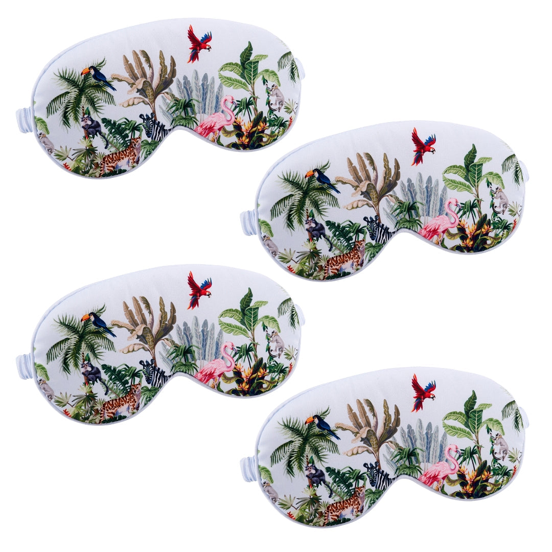 Satin Sleep Mask Multipack Set of 4 Assorted Designs