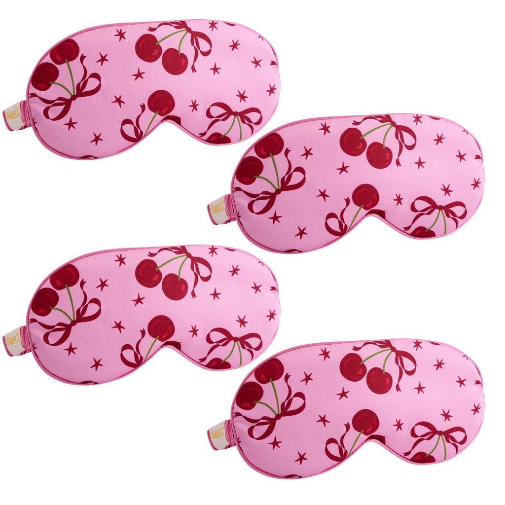 Satin Sleep Mask Multipack Set of 4 Assorted Designs