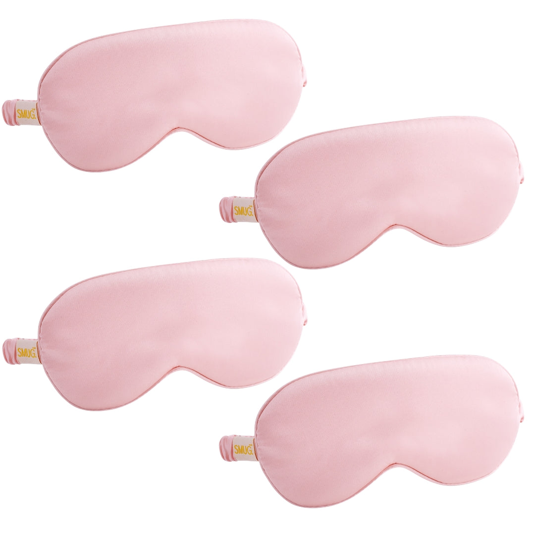 Satin Sleep Mask Multipack Set of 4 Assorted Designs