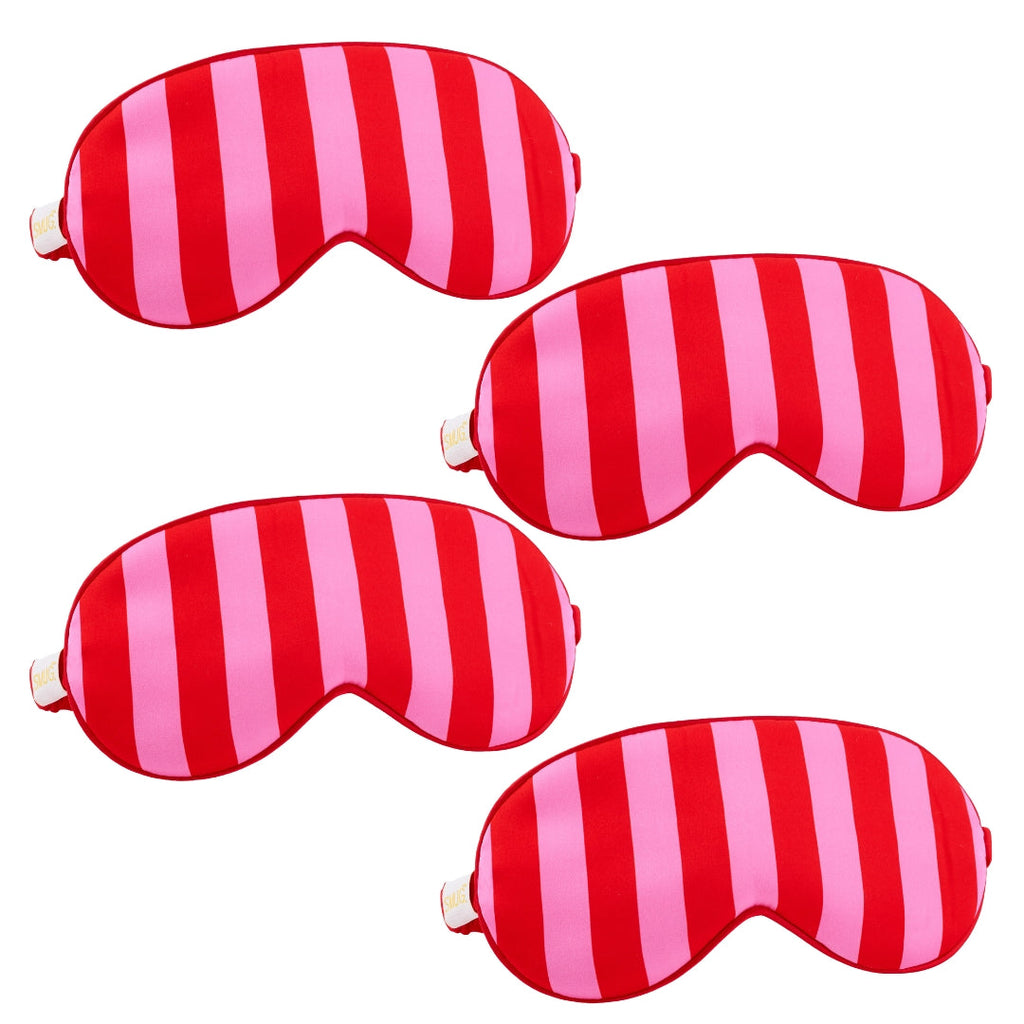 Satin Sleep Mask Multipack Set of 4 Assorted Designs
