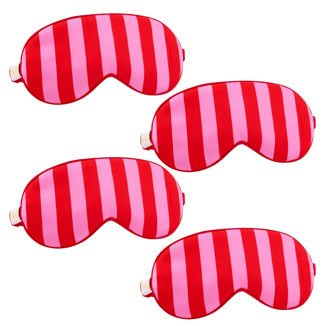Satin Sleep Mask Multipack Set of 4 Assorted Designs