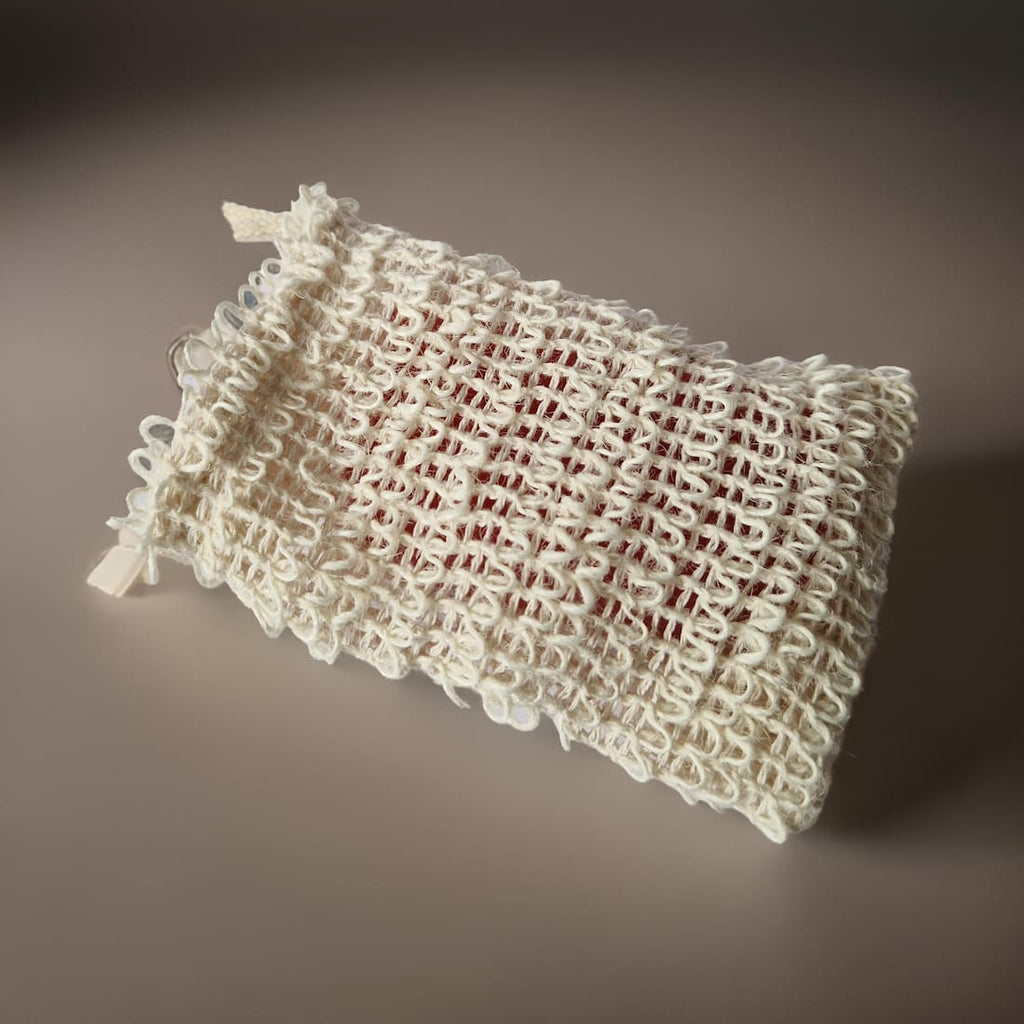 Natural Linen Exfoliating Soap Saver Bag