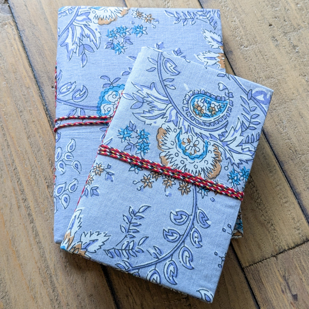 Handmade Eco Cotton Pocket Journal 4 x 6 inch Fair Trade