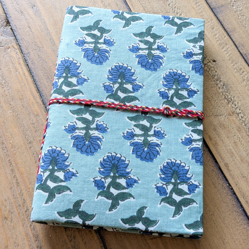 Handmade Cotton Fabric Journal 5 x 7 inch Fair Trade