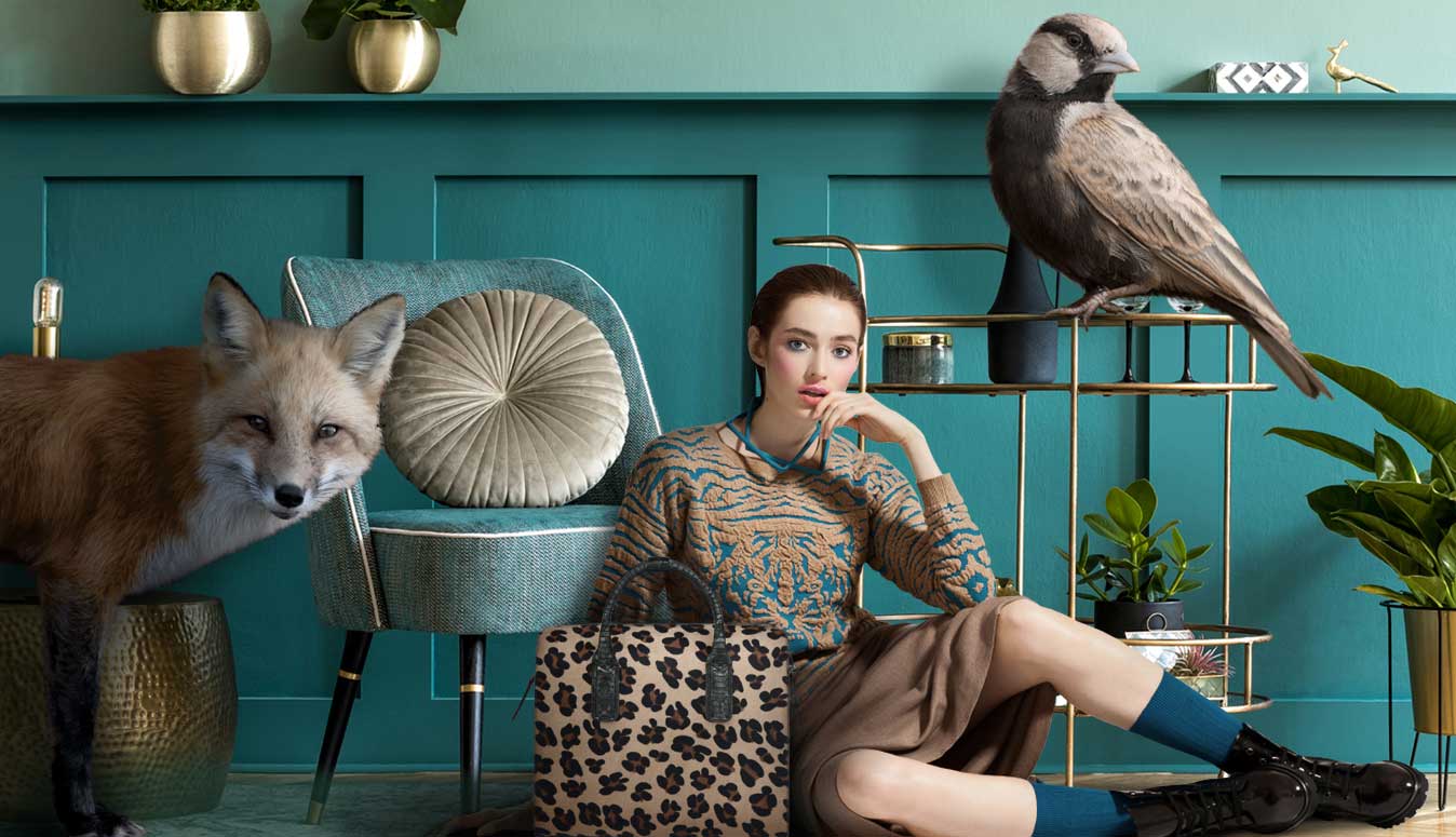 Söstter editorial scene — a teal interior styled with curated products from independent makers