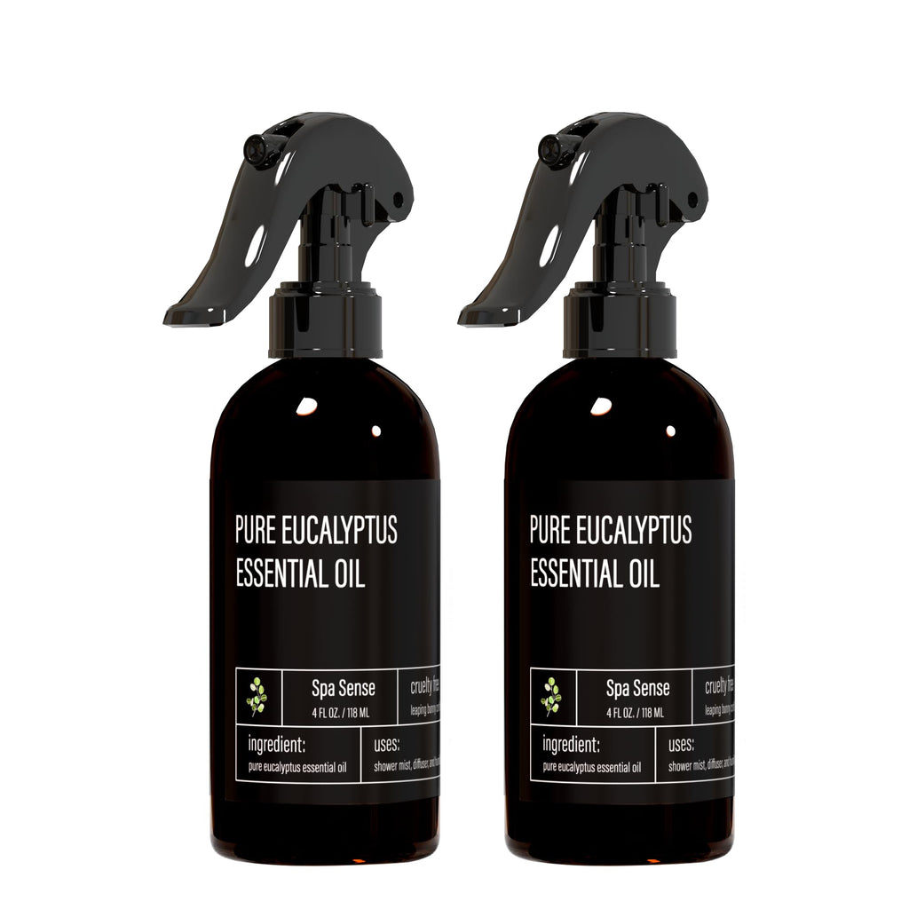 Pure Eucalyptus Oil Shower Mist and Steam Room Spray 4 oz 2 Pack