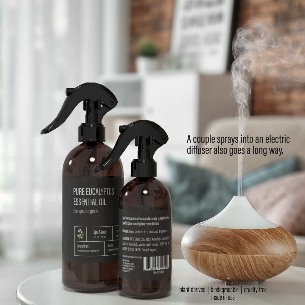 Pure Eucalyptus Oil Shower Mist and Steam Room Spray 4 oz 2 Pack