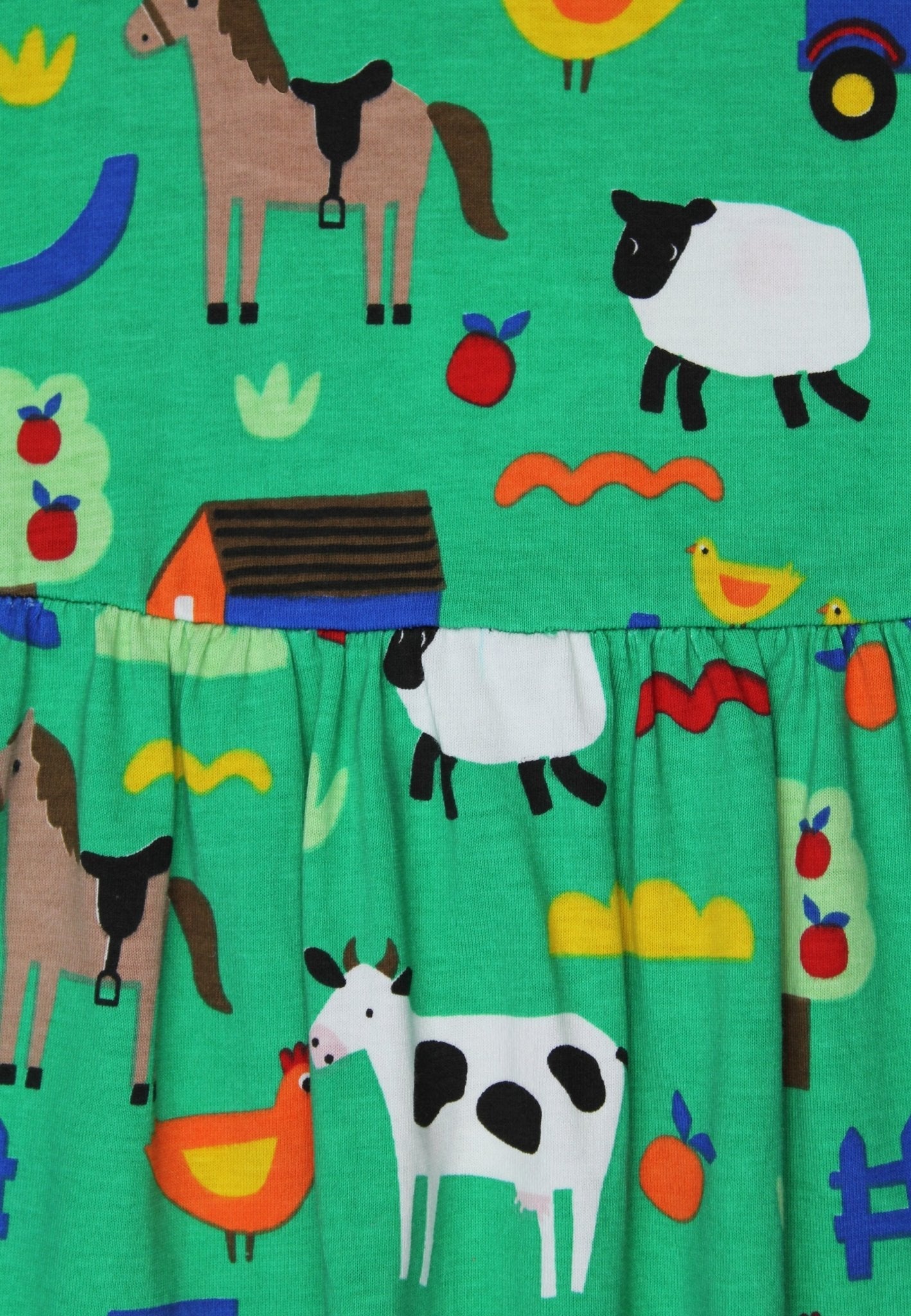 Organic Hillside Print Summer Dress