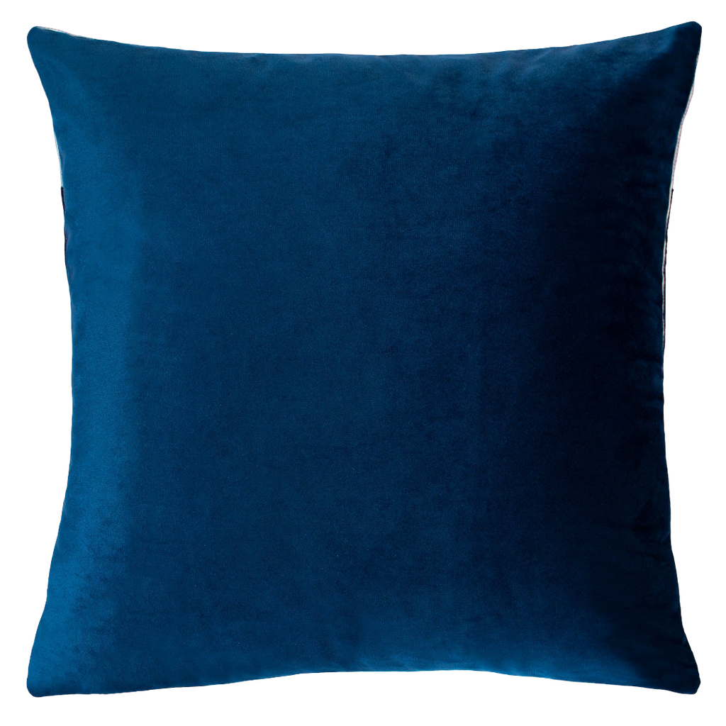 Ibiza Needlepoint Cushion in Vibrant Pink Velvet