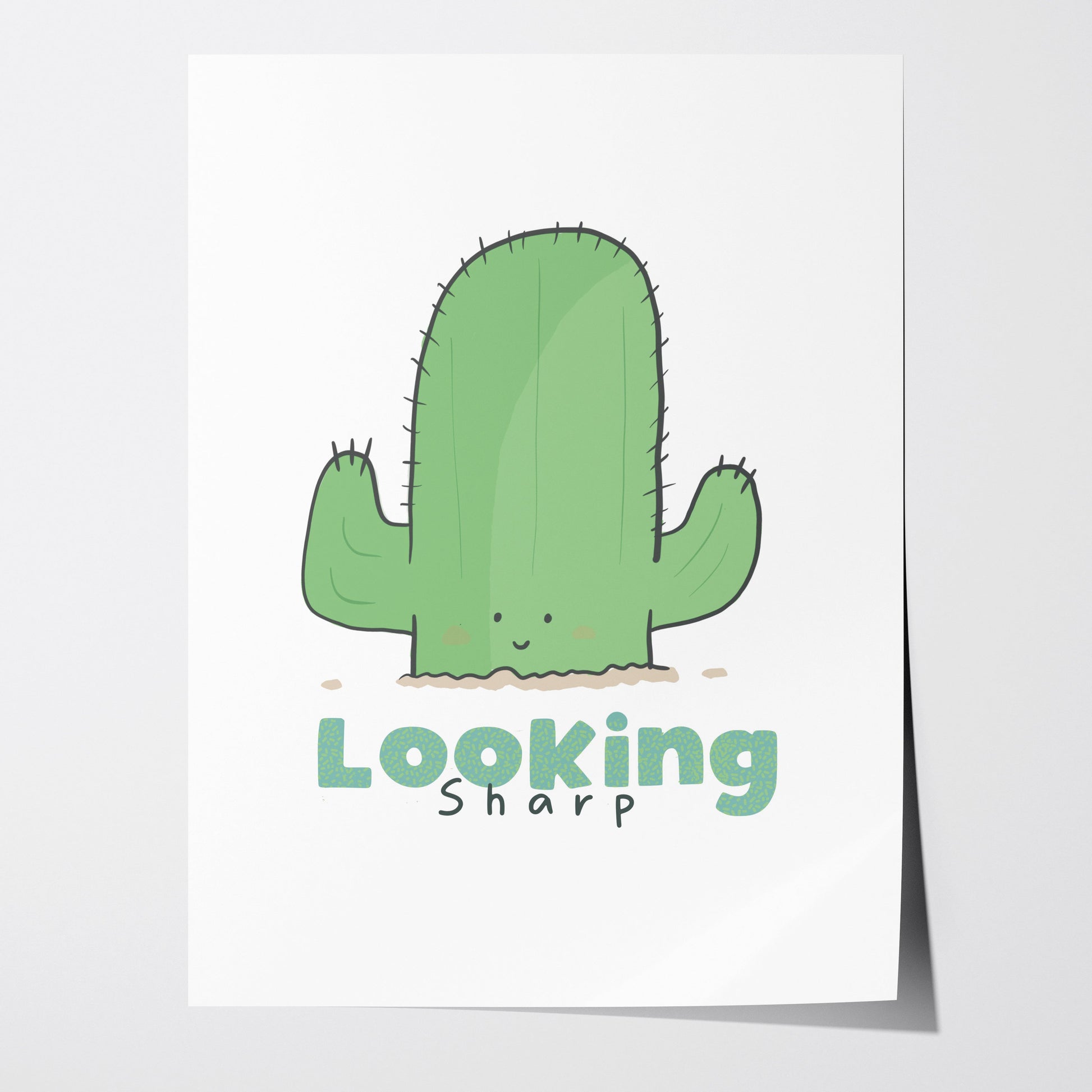 Looking Sharp Cactus Art Print