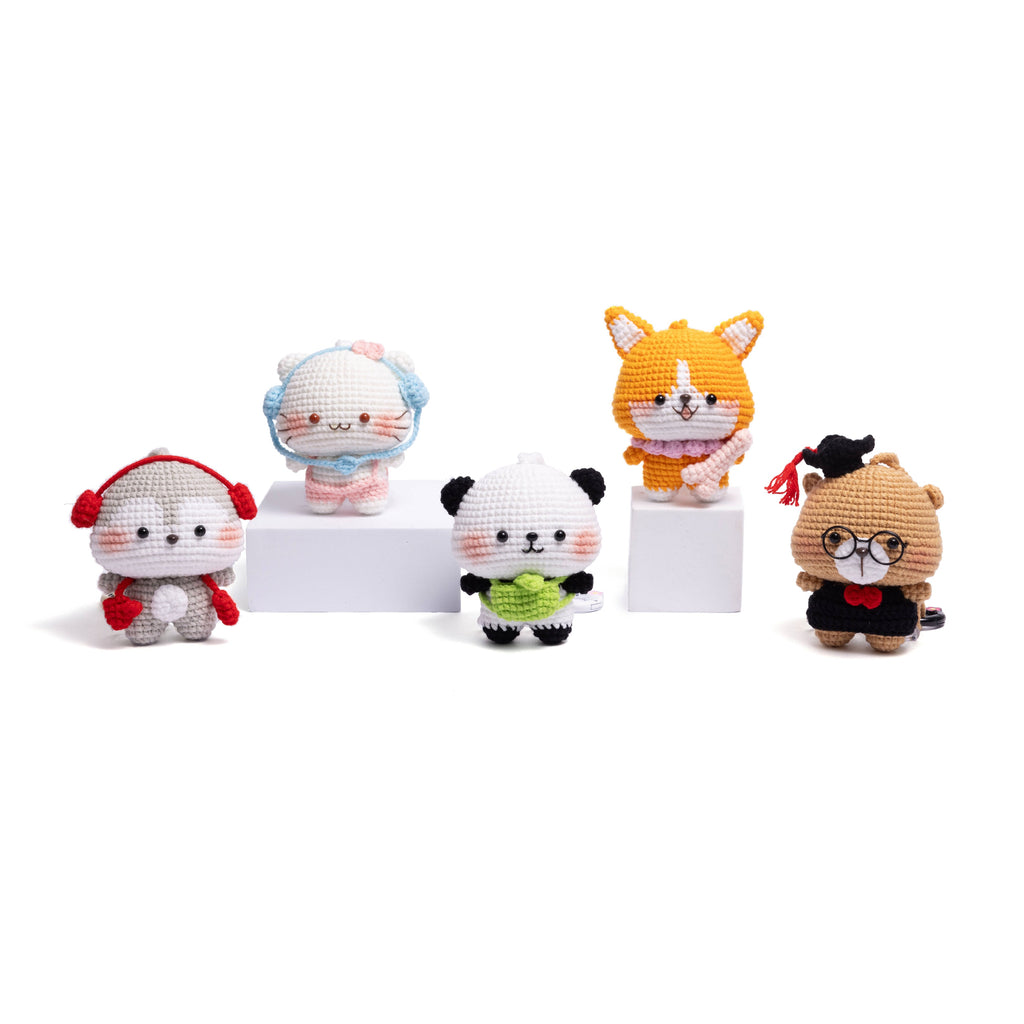 Chibi Heads Study Group Crochet Amigurumi Collection