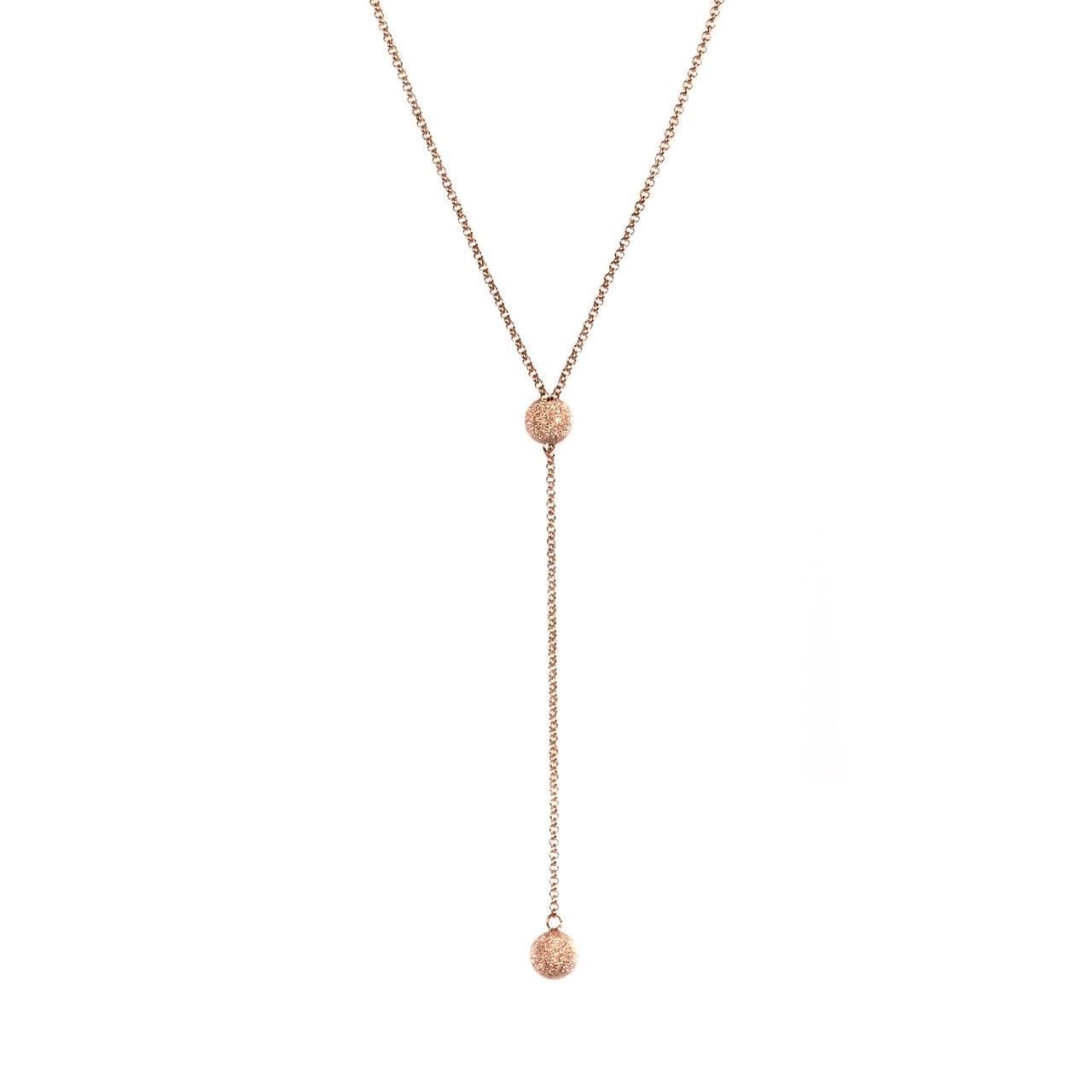 Necklace with Sugarballs and Pendant - Elegant 925 Silver, 49cm Length | MyaMoon by MyaMoon at www.brixbailey.com
