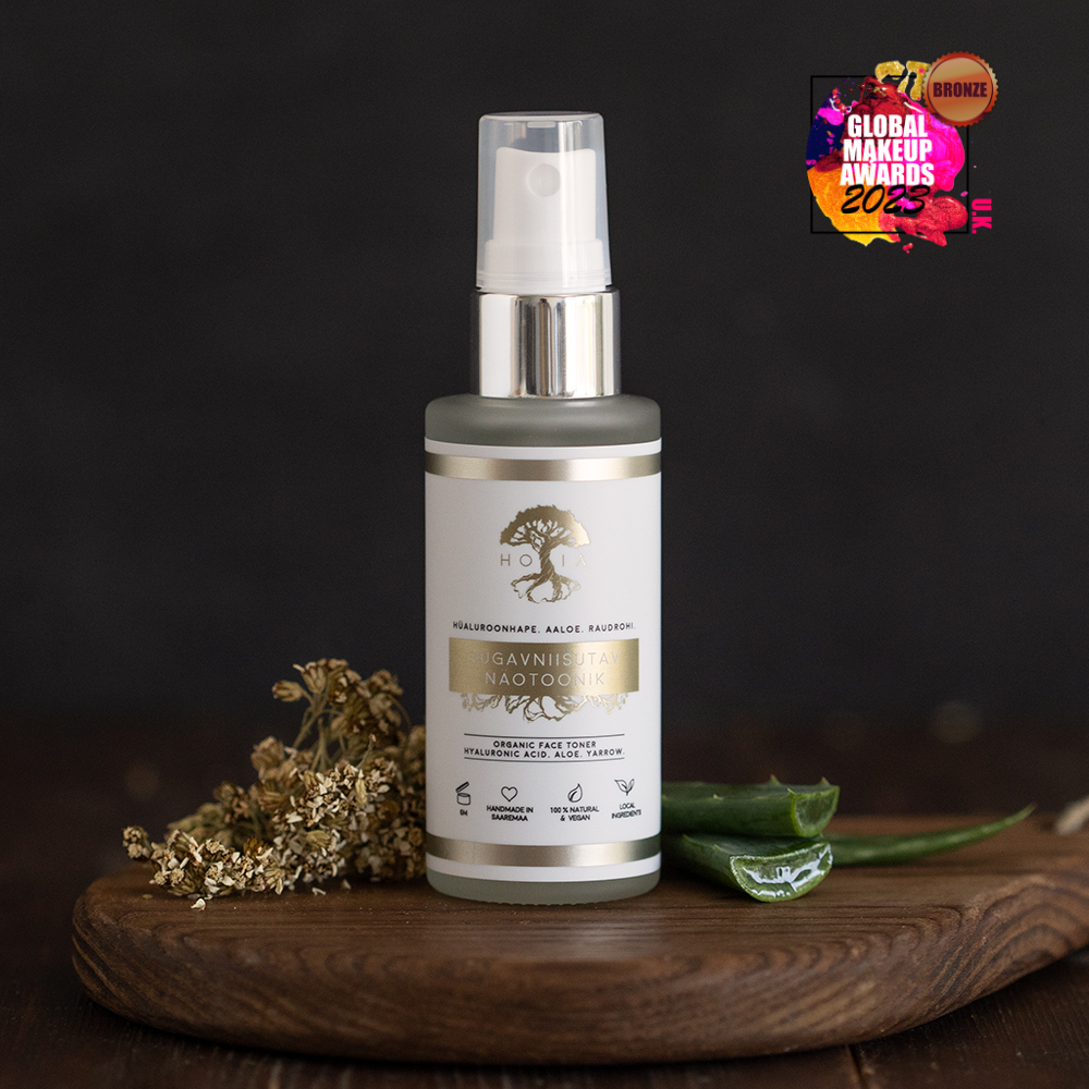 Organic Cucumber & Hibiscus Face Toner - Hydrates & Rejuvenates by HOIA at www.brixbailey.com