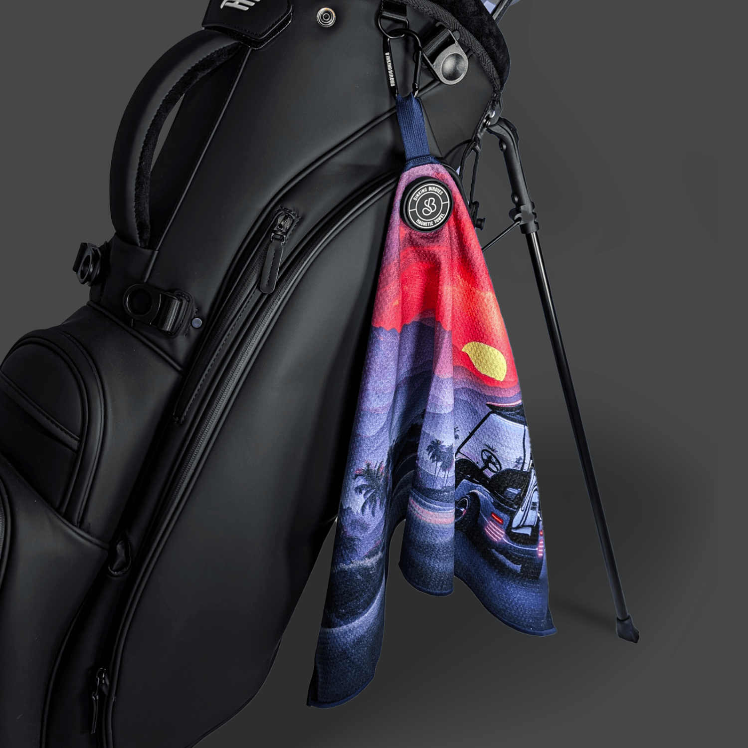 Magnetic Golf Towel Sunset Drive