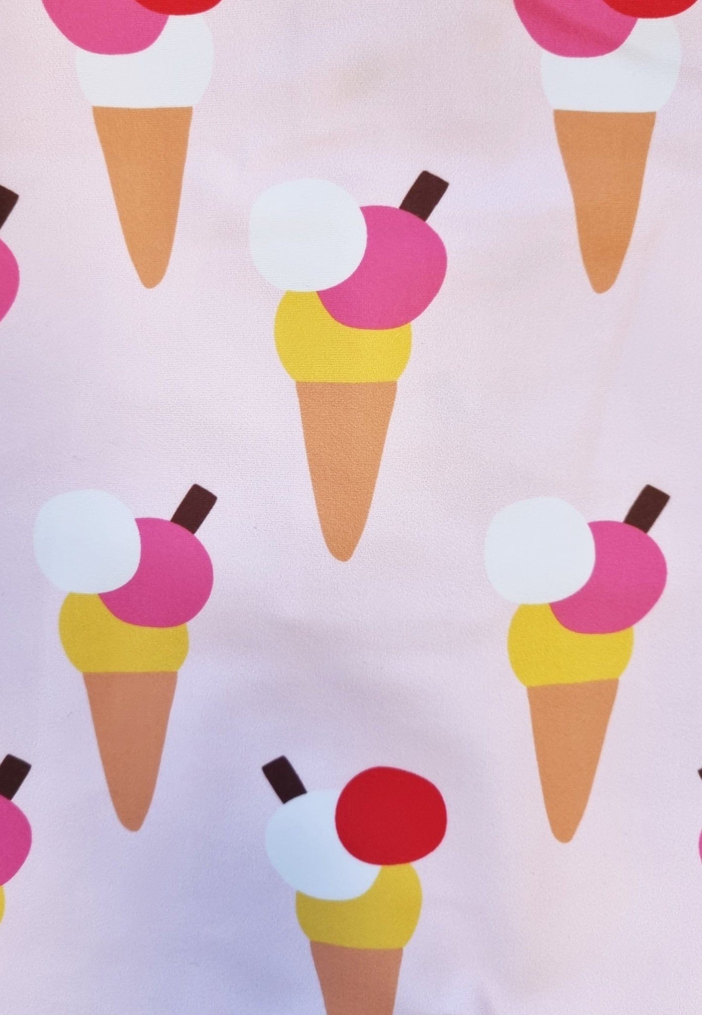 Ice Cream Cones Print Kids Swimsuit