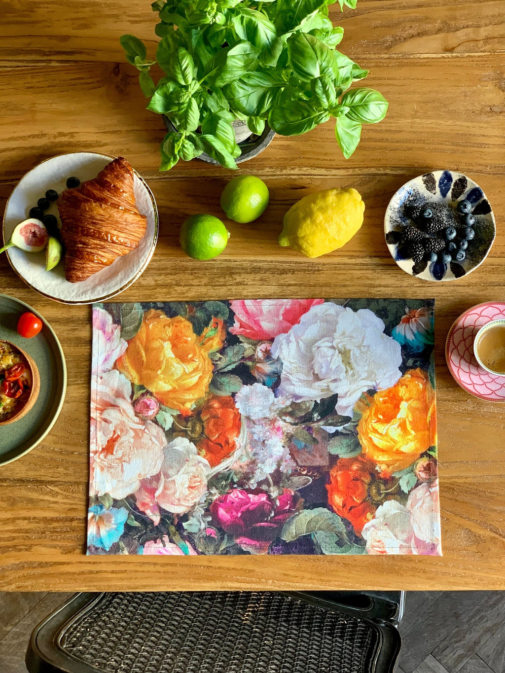Table Placemat - Francine Black