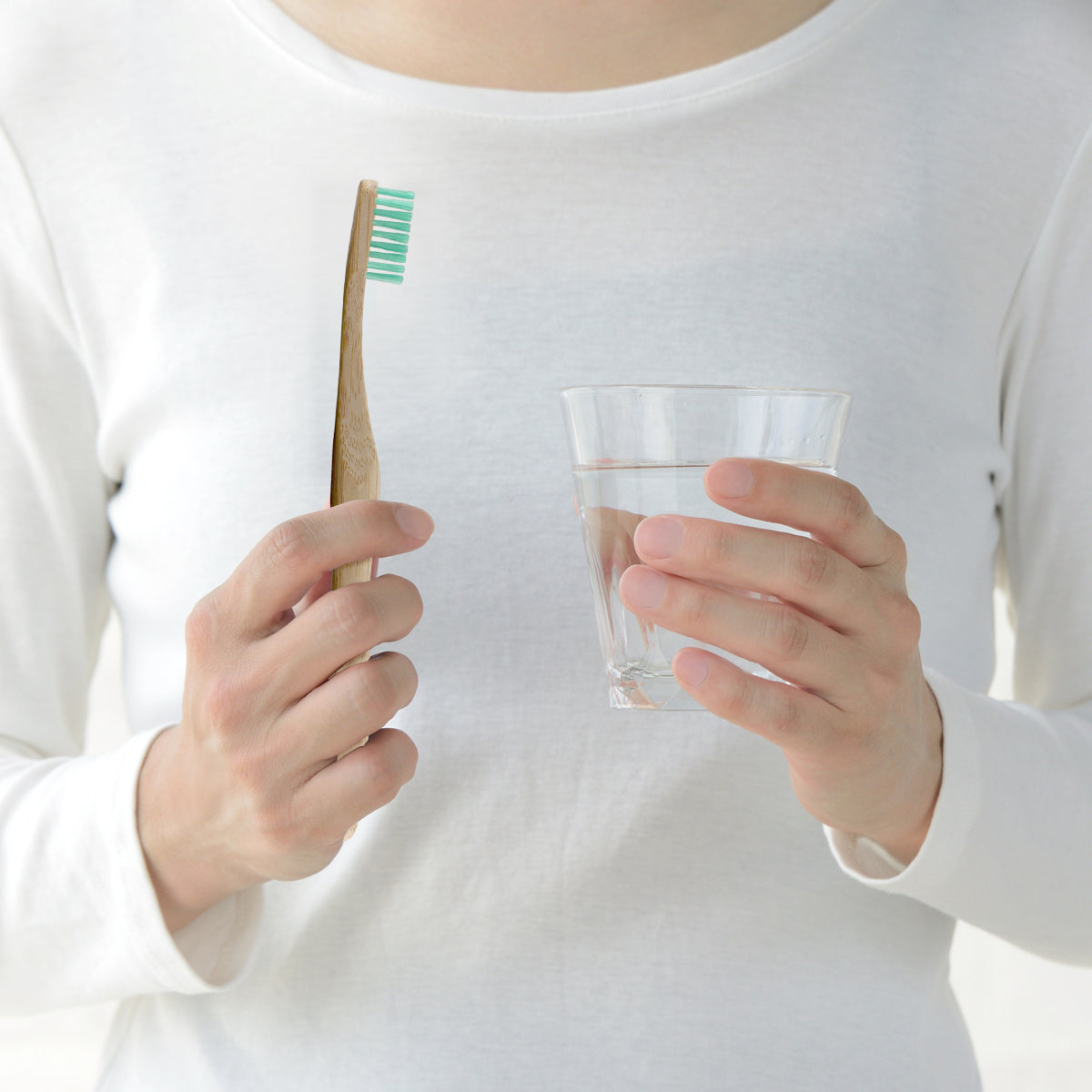 Bamboo Toothbrush Green Twin Pack