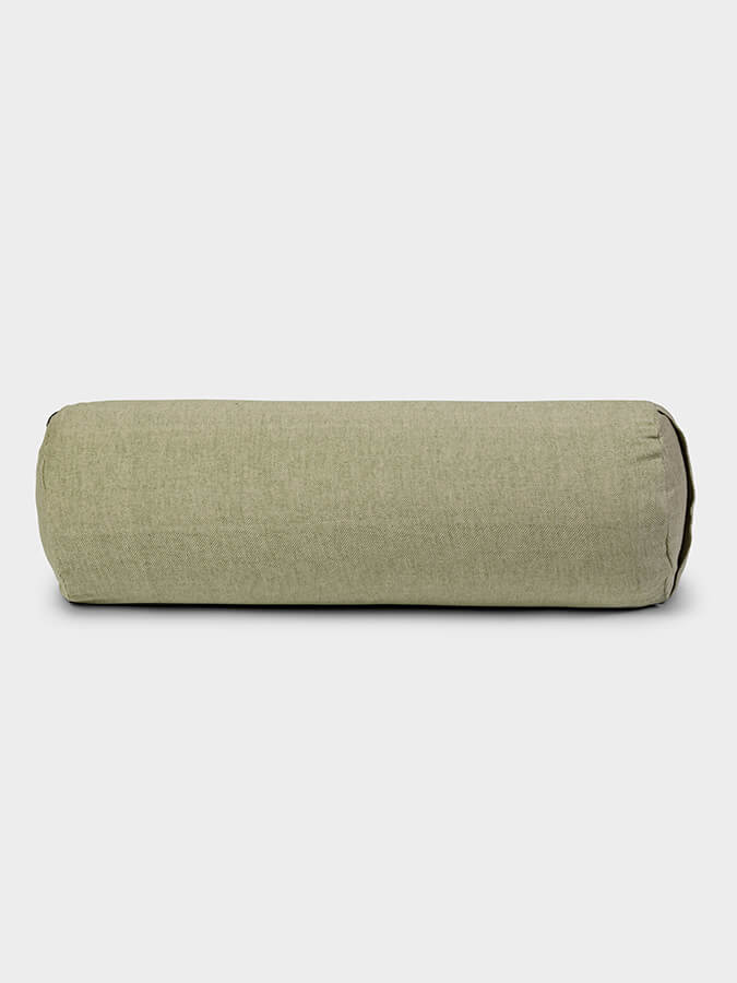 Organic Buckwheat Two Toned Meditation Bolster Cushion