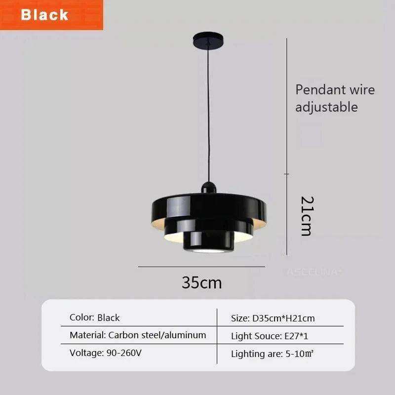 Retro Pendant Light in White, Green and Orange