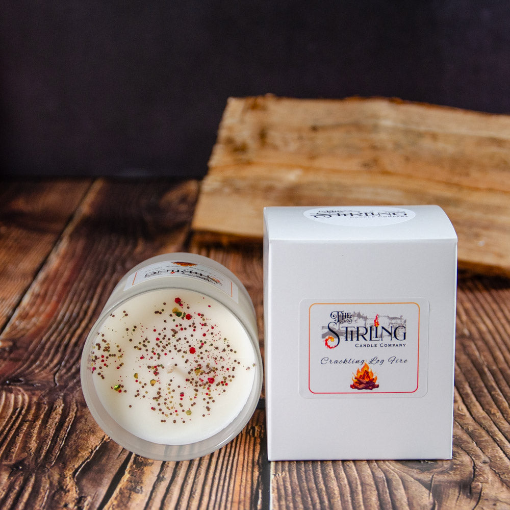 Crackling Log Fire Medium Candle