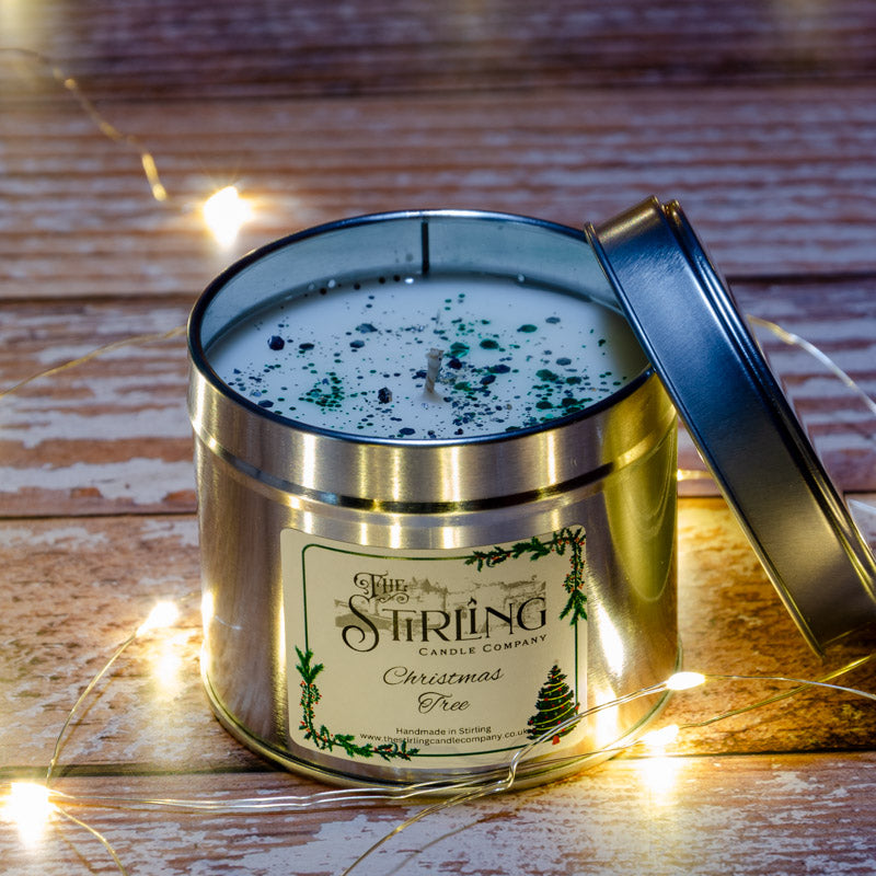 Christmas Tree Travel Tin Candle Cotton Wick