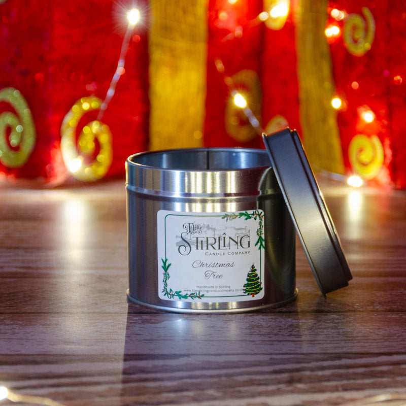 Christmas Tree Travel Tin Candle Cotton Wick