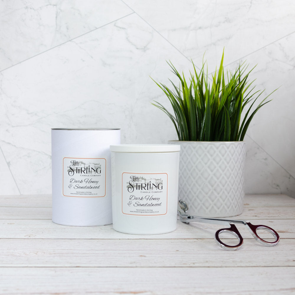 Dark Honey and Sandalwood Large Candle