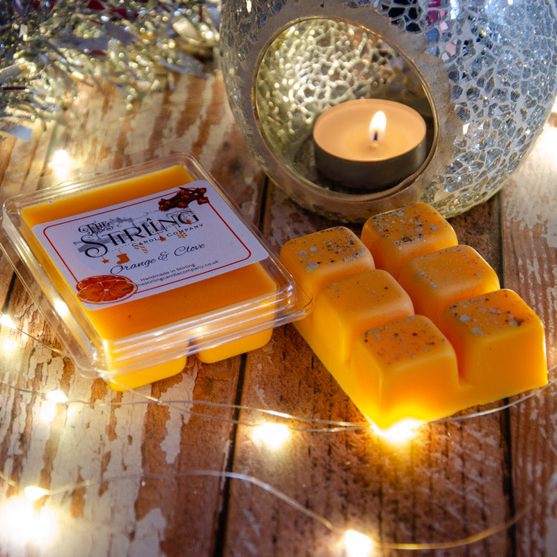 Orange and Clove Wax Melt Clamshell