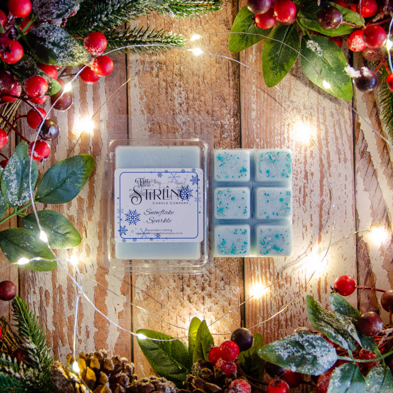 Snowflake Sparkle Wax Melt Clamshell