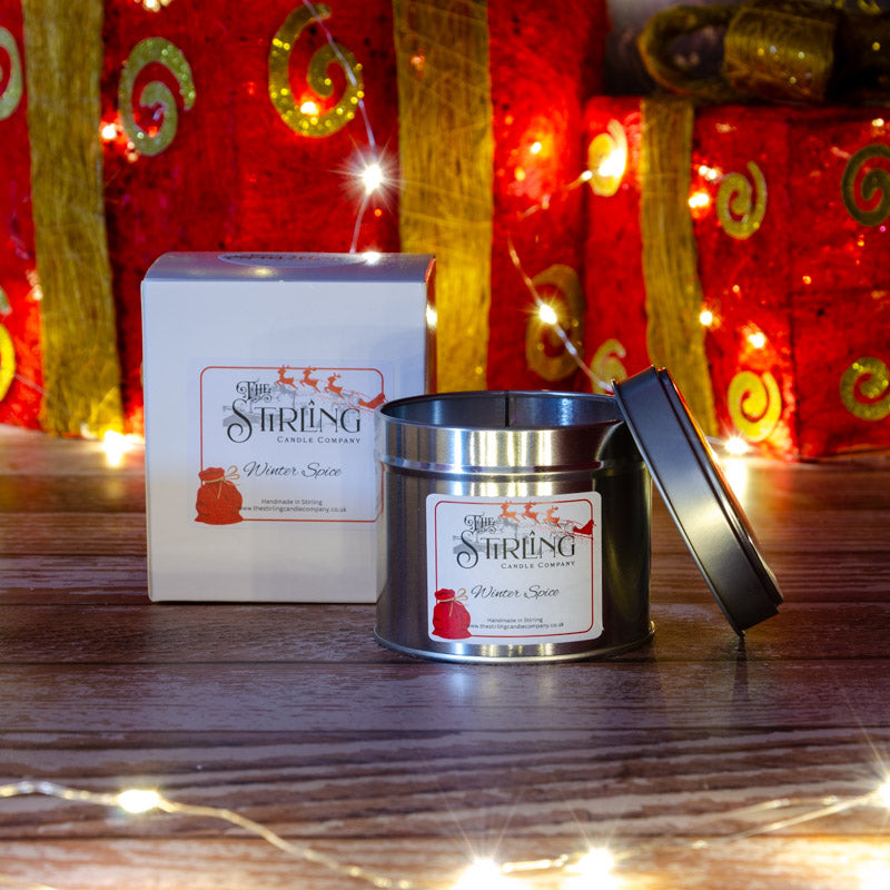 Winter Spice Travel Tin Candle Cotton Wick