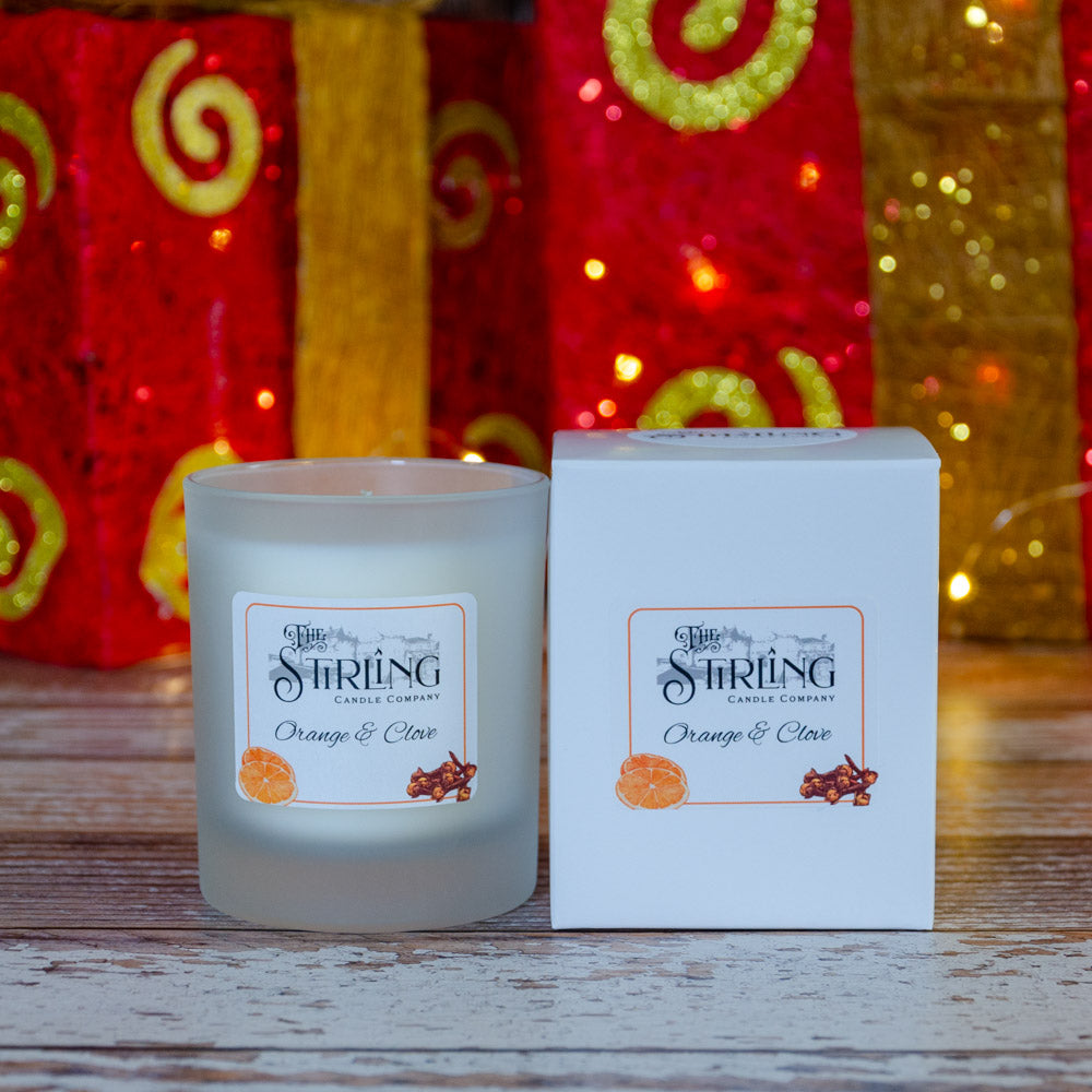 Orange and Clove Medium Candle Hand Poured in Scotland