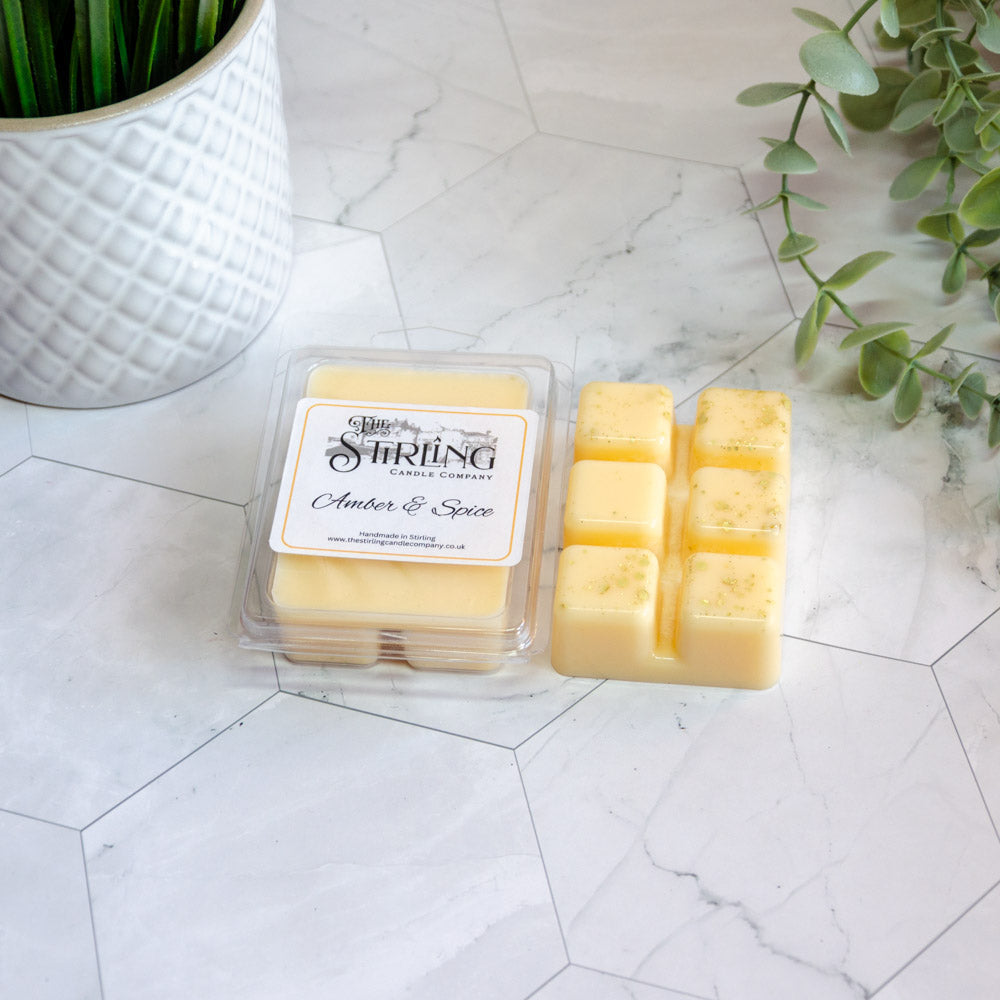 Amber and Spice Wax Melt Clamshell