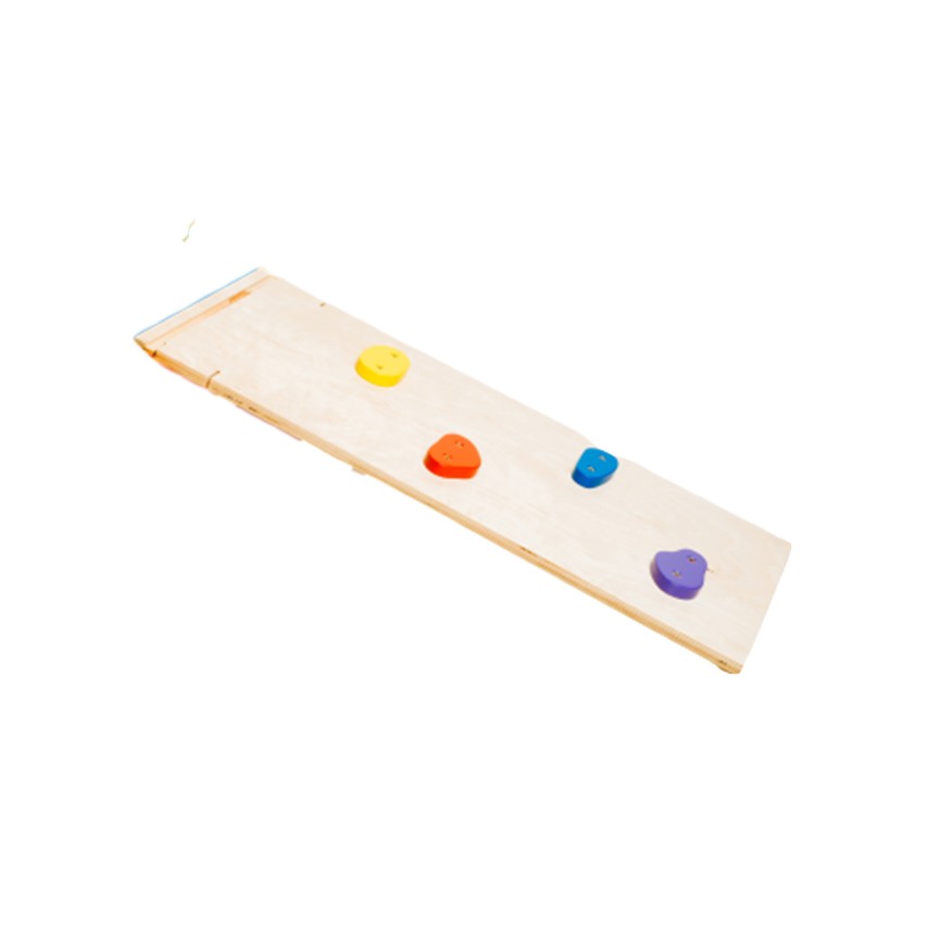 practical 5kg birch plywood rainbow climber swing setup in a child's playroom