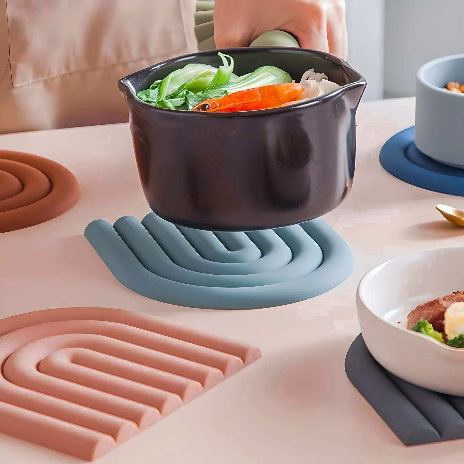 Wavy Rainbow Silicone Table Placemat