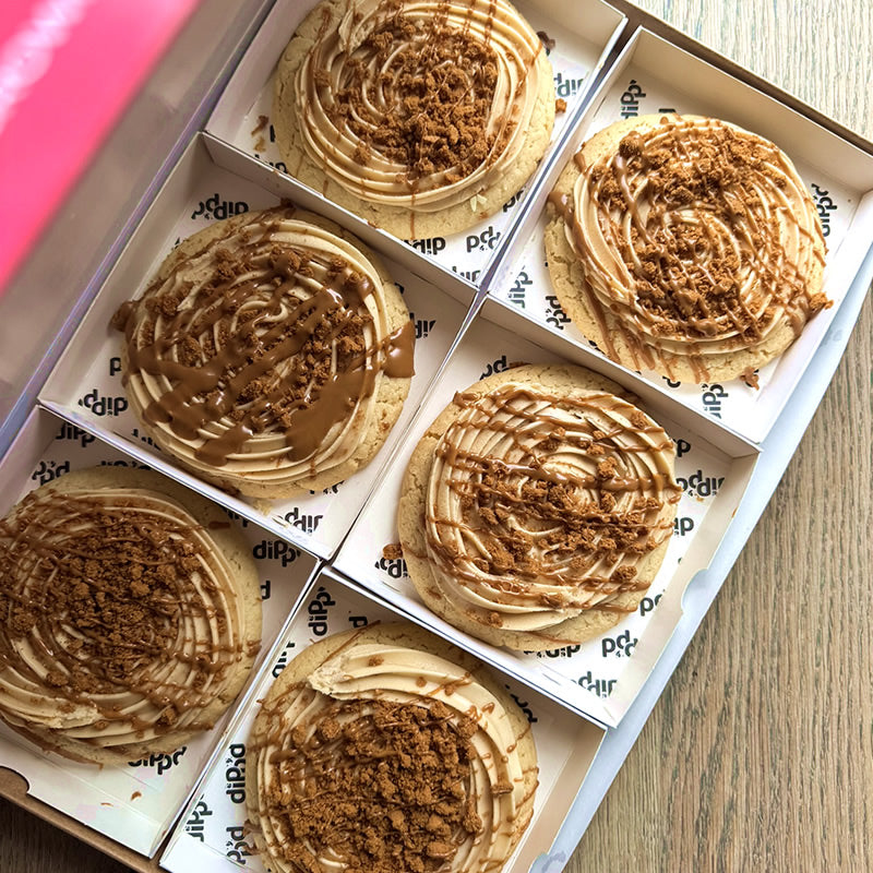 Biscoff Cookie Box - Pack of 6 Handpiped Treats