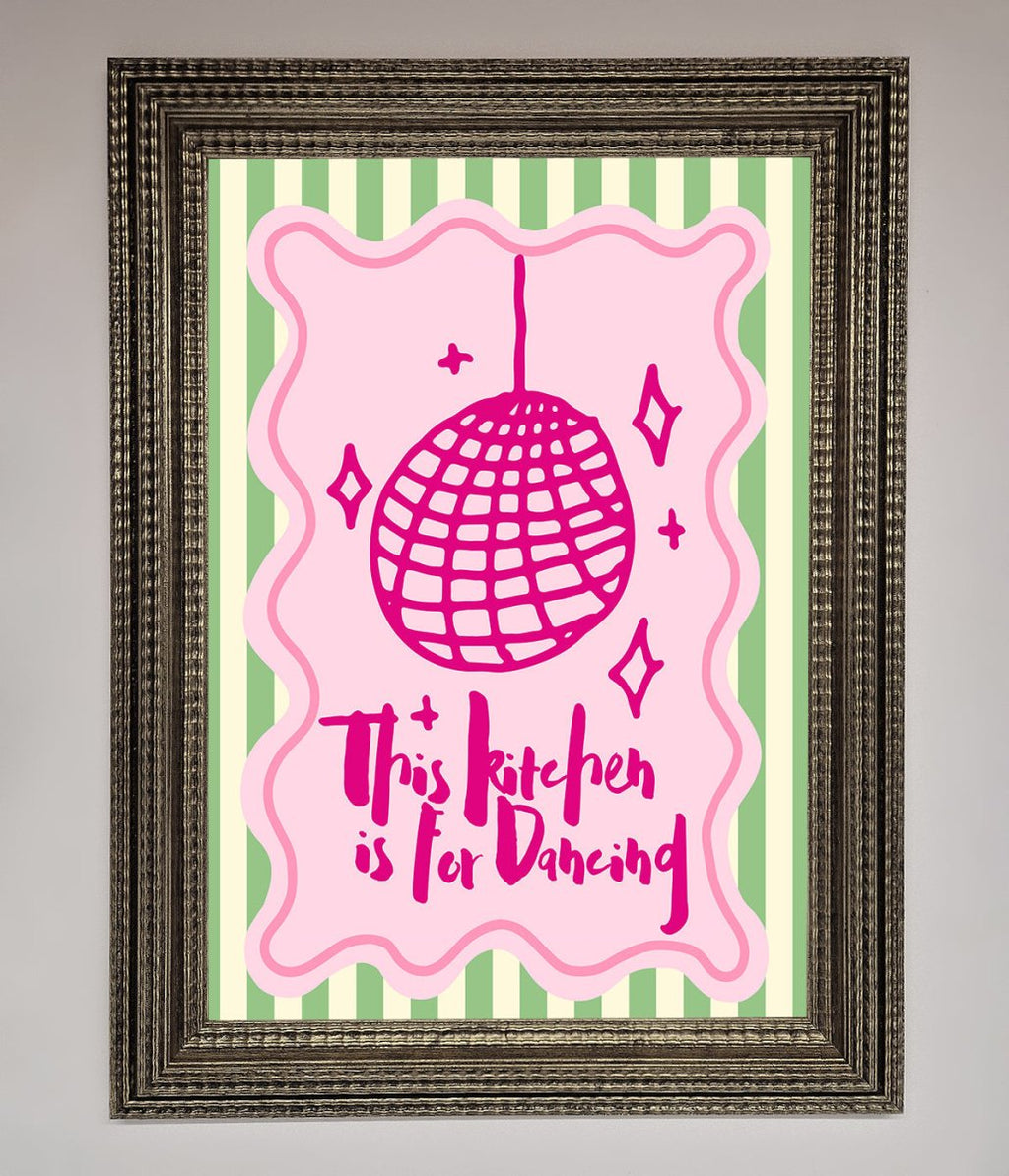 This Kitchen Is For Dancing Framed Wall Art